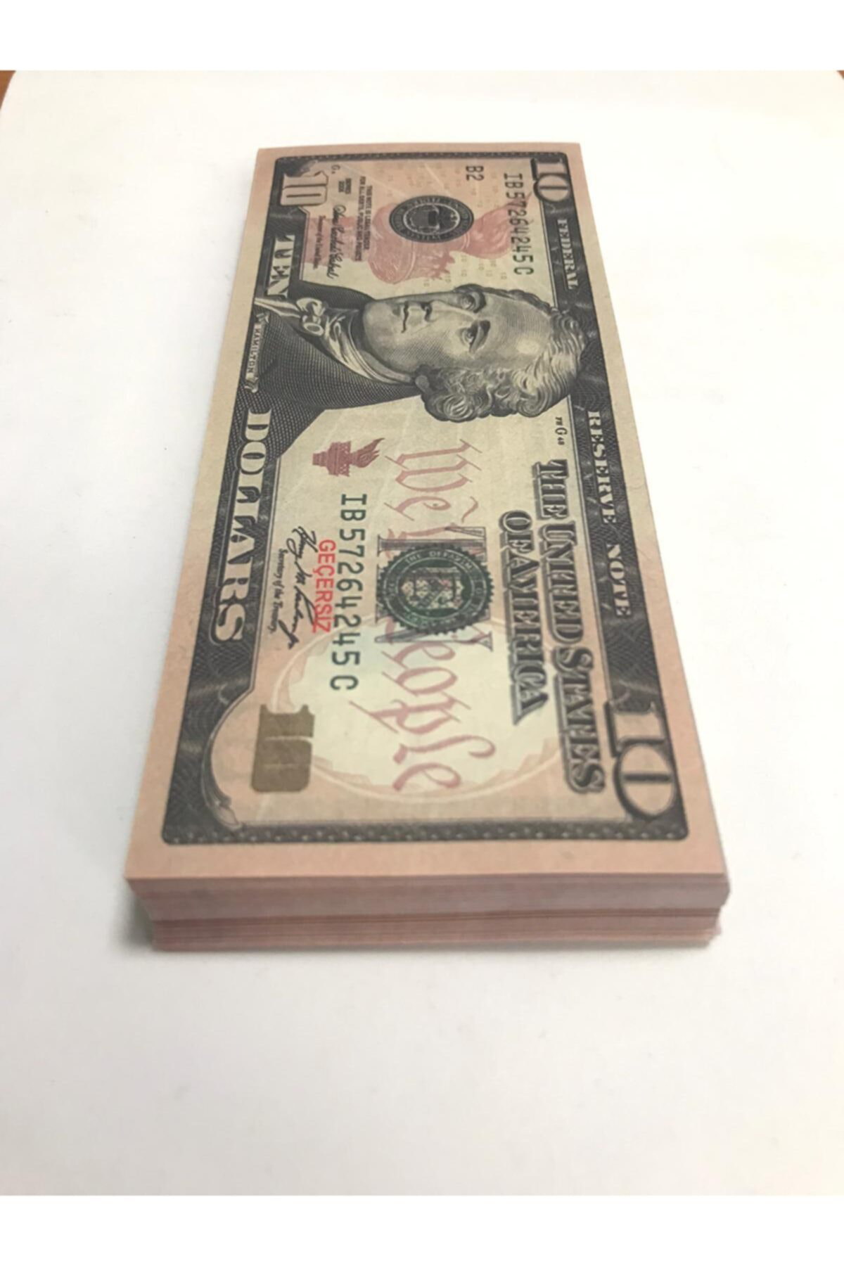100 Adet 10 Dolar Geçersiz  Şaka Parası (100x10 Dolar)