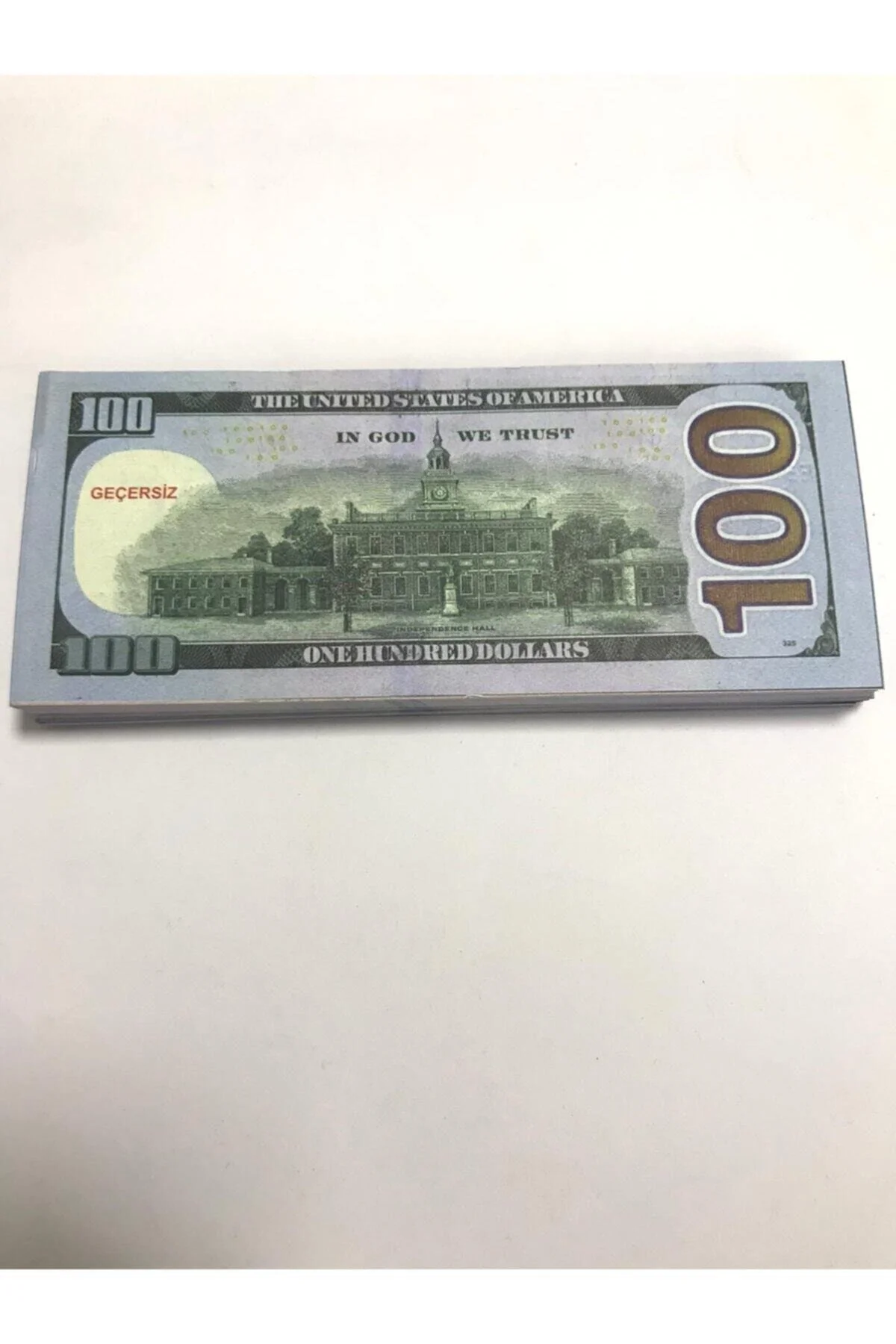 100 Adet 100 Dolar Geçersiz Sahte Düğün Parası Oyun Parası 100x100 Dolar