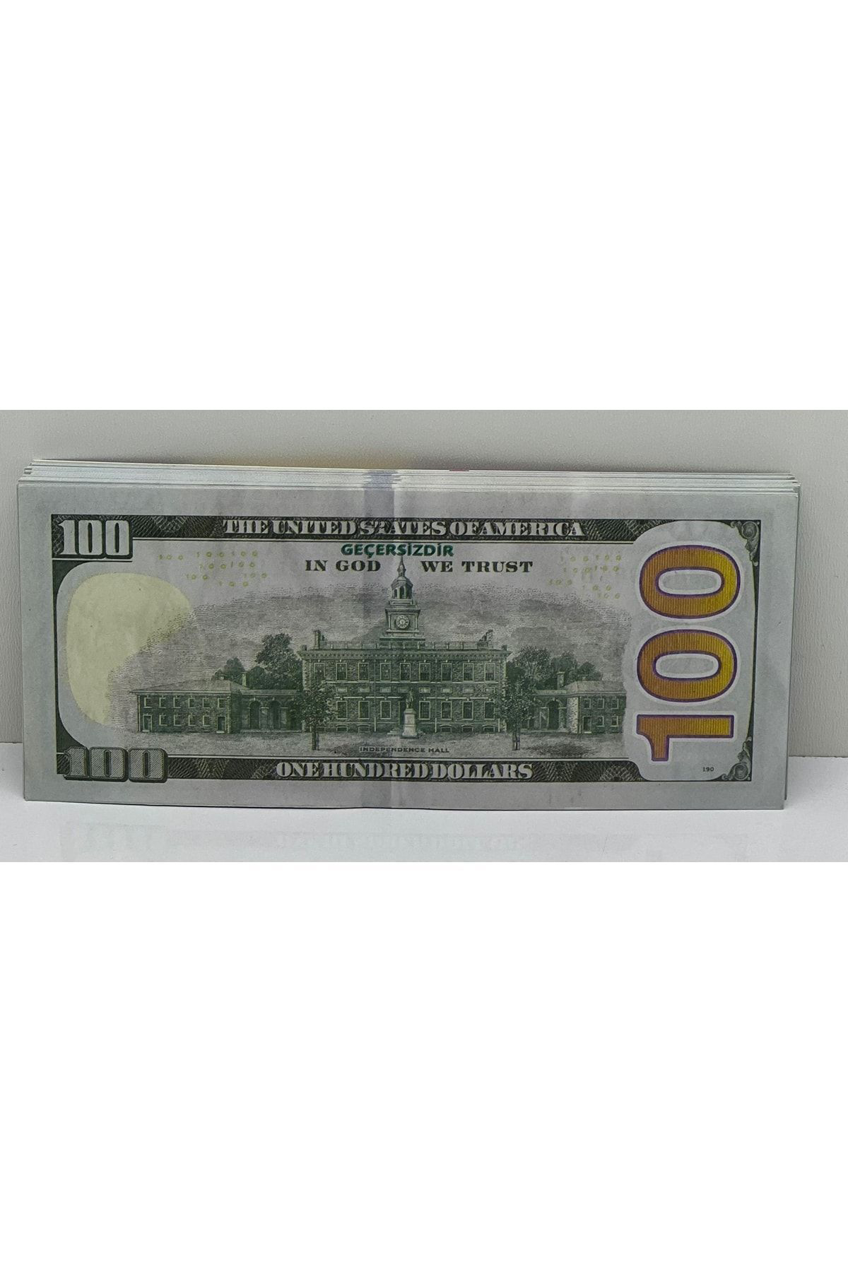 100 Adet 100 Dolar Geçersiz Sahte Düğün Parası Oyun Parası