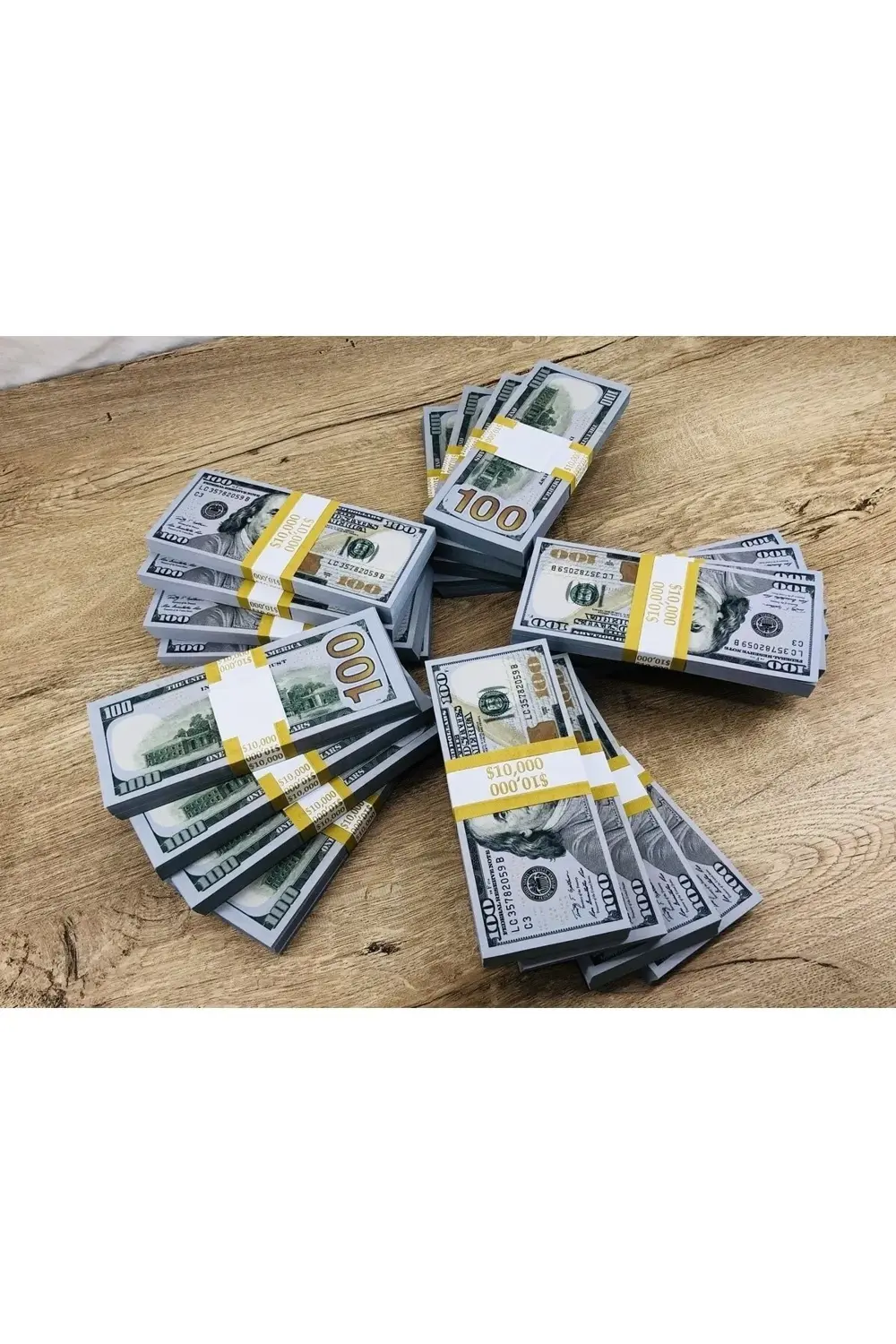 100 Adet 100 Dolar Geçersiz Şaka Düğün Parası Oyun Parası