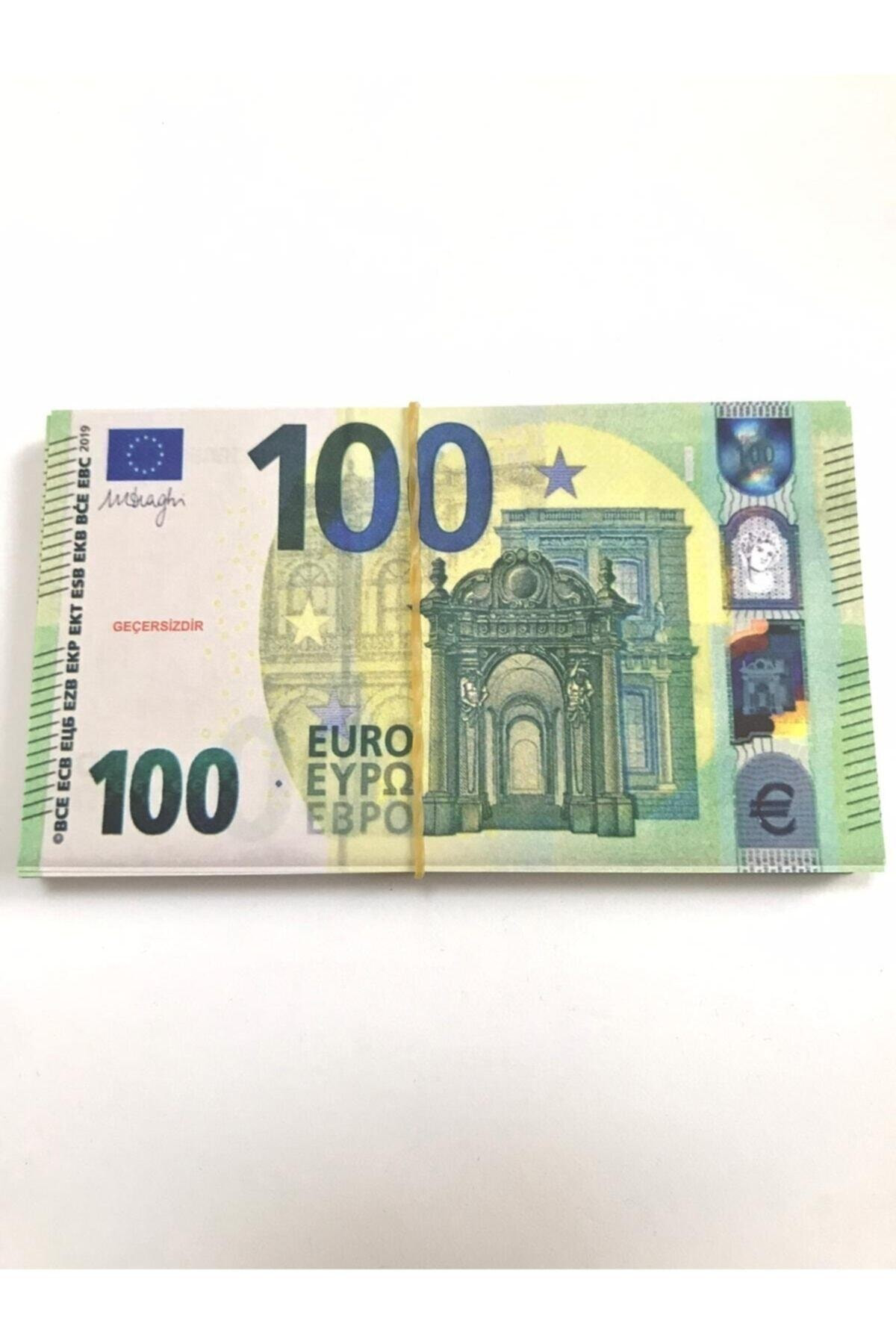 100 Adet 100 Euro Geçersiz Şaka Düğün Parası Oyun Parası