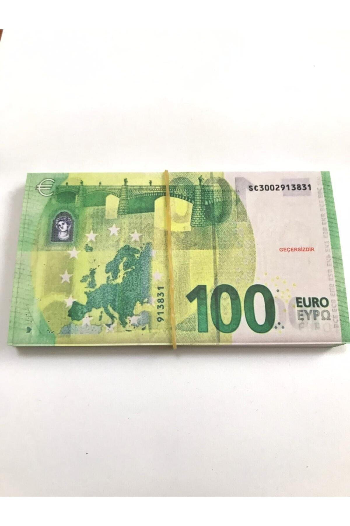 100 Adet 100 Euro Geçersiz Şaka Düğün Parası Oyun Parası