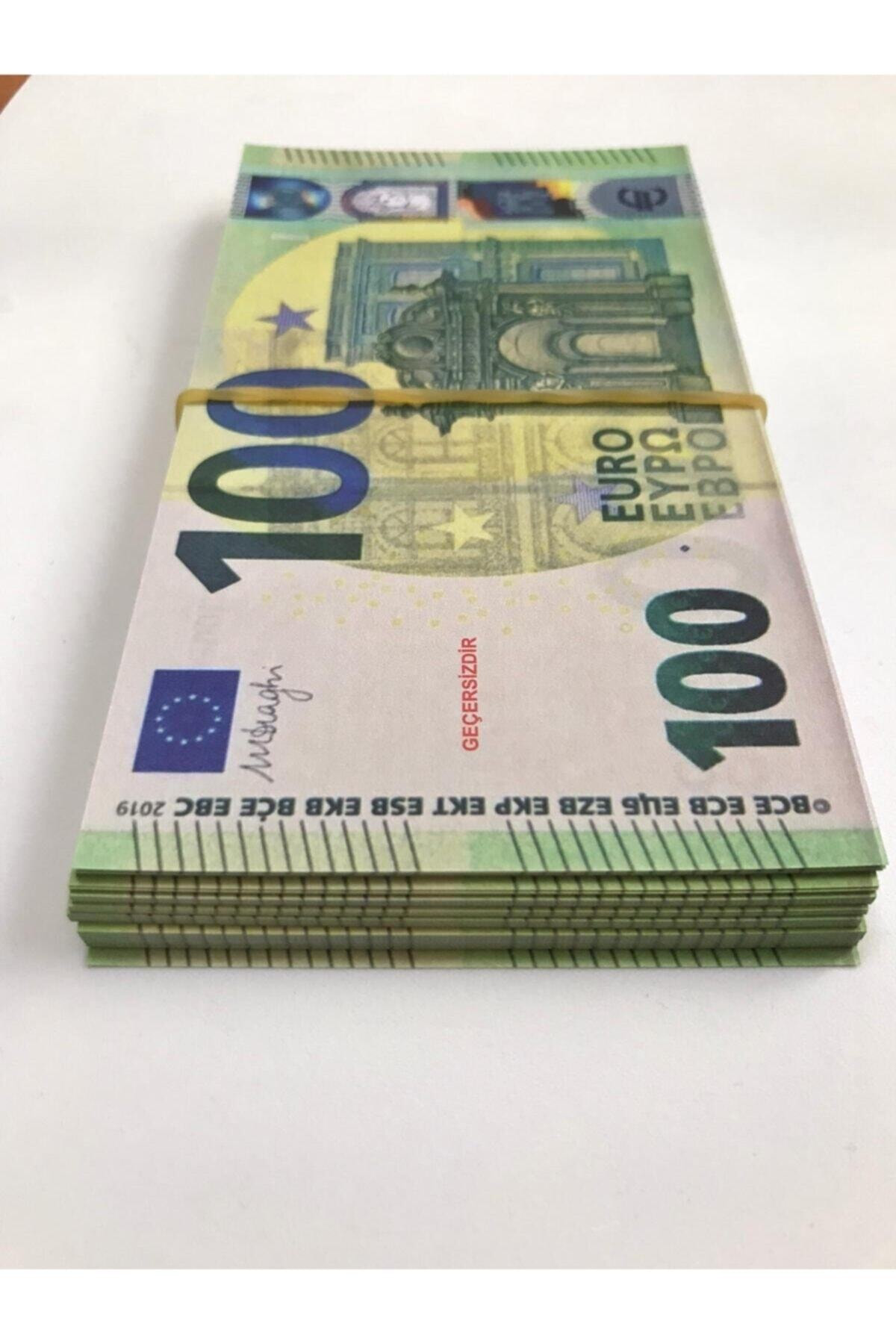 100 Adet 100 Euro Geçersiz Şaka Düğün Parası Oyun Parası