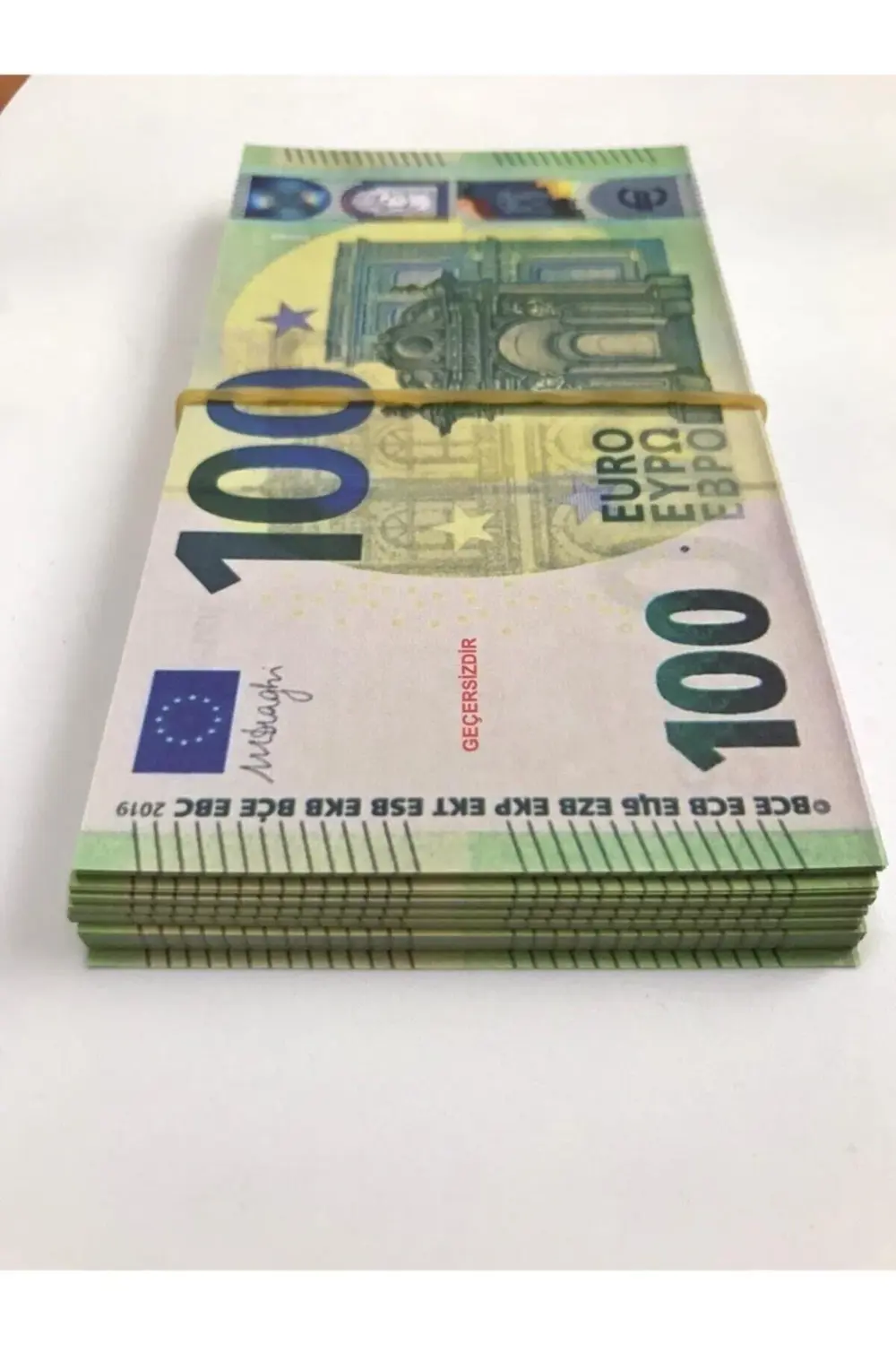 100 Adet 100 Euro Geçersiz Şaka Düğün Parası Oyun Parası