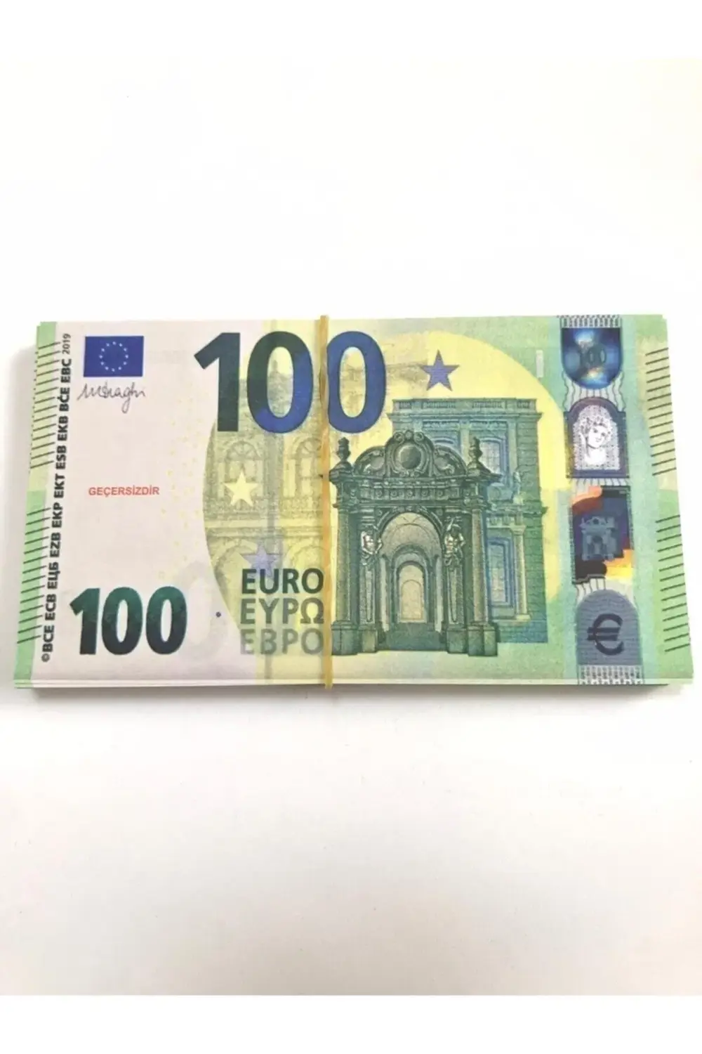 100 Adet 100 Euro Geçersiz Şaka Düğün Parası Oyun Parası