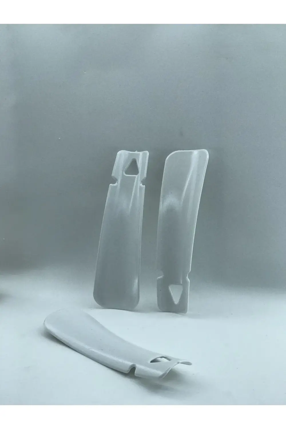 100 adet 14 cm beyaz ayakkabı çekeceği seyahat tipi plastik ayakk