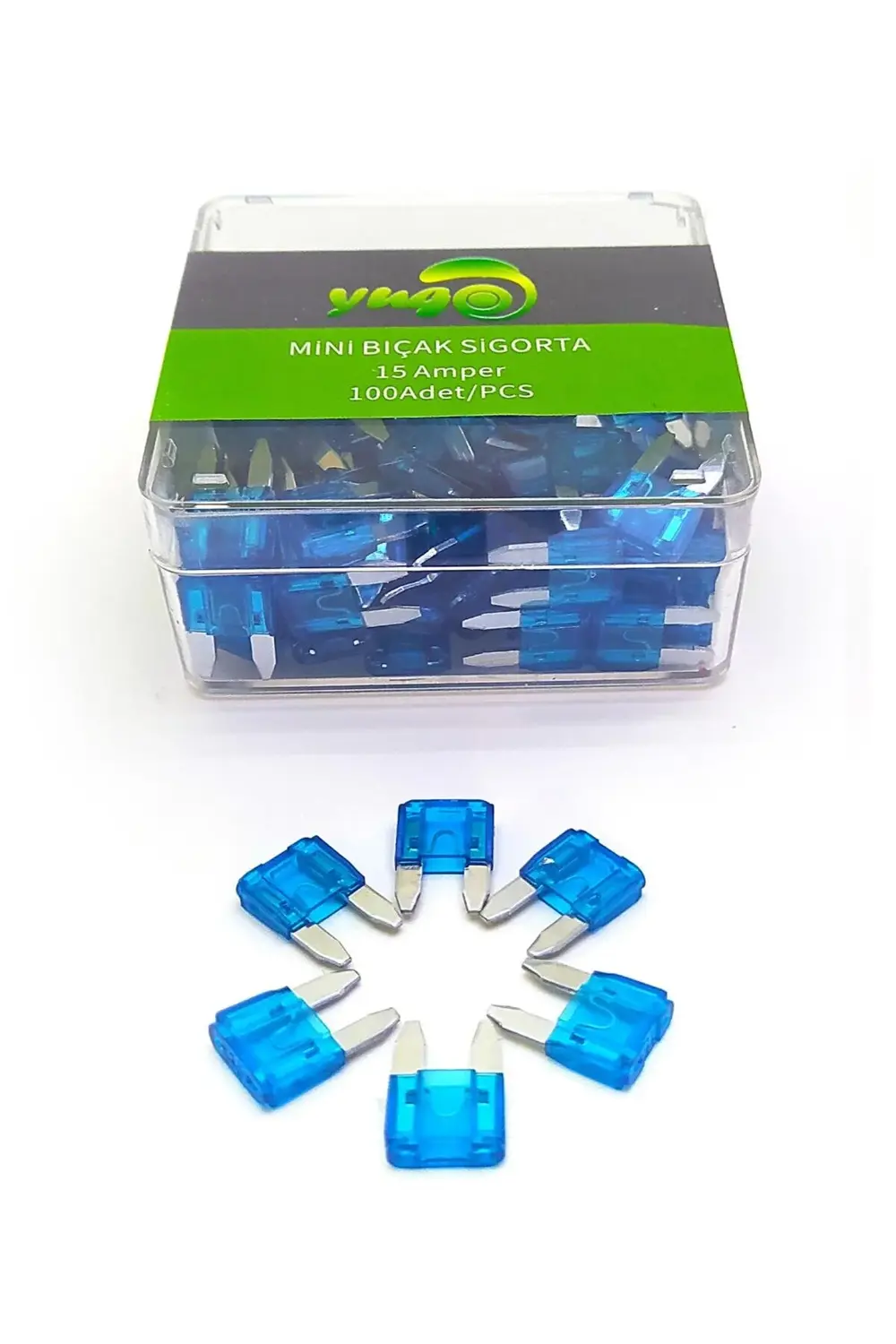 100 Adet 15 Amper Mini Bıçak Sigorta Yugo