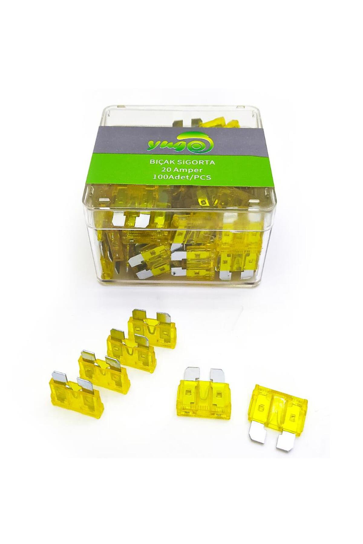 Fesan 100 Adet 20 Amper Orta Boy Bıçak Sigorta N11.524