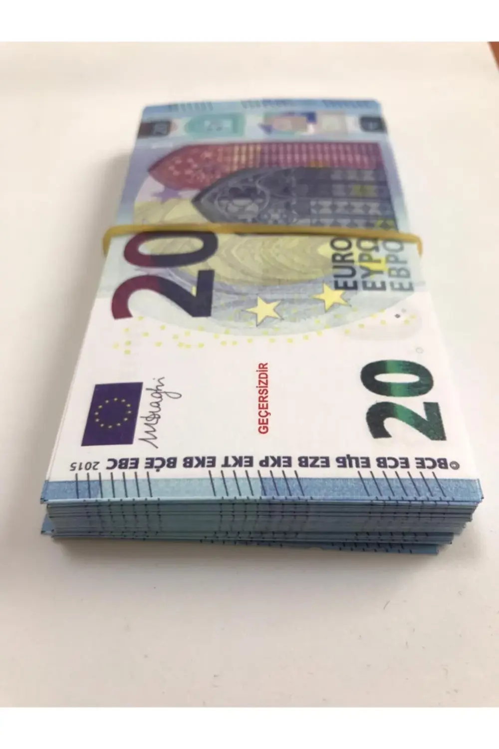 100 Adet 20 Euro Geçersiz Sahte Düğün Parası Oyun Parası