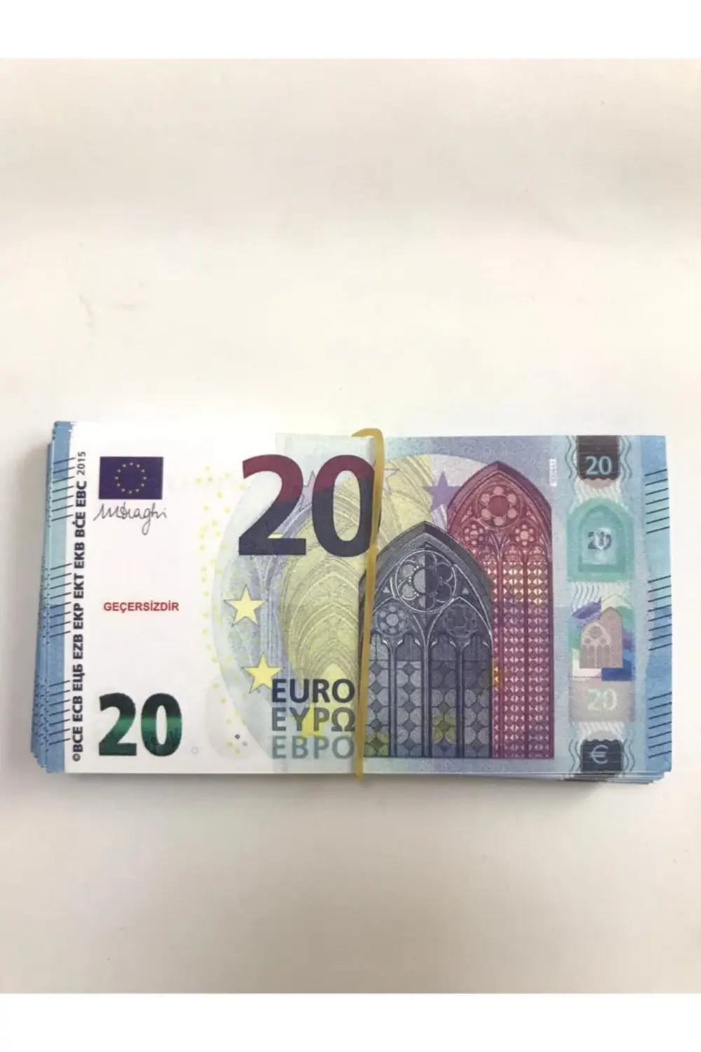 100 Adet 20 Euro Geçersiz Sahte Düğün Parası Oyun Parası