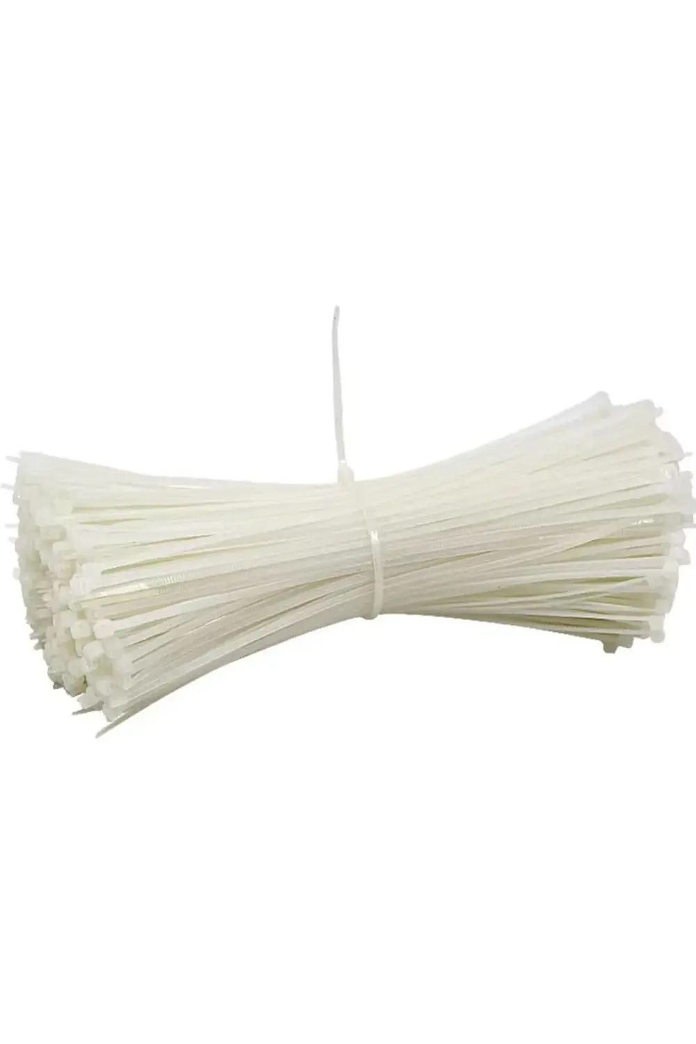 Tuhafiyecimiz 100 Adet - 20Cm Cırt Kelepçesi 5*250Mm Kablo Bağı - (Beyaz 100 Ad