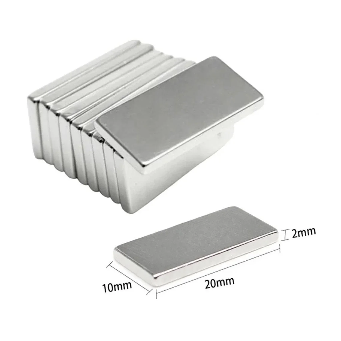 100 Adet 20x10x2 mm Neodyum Mıknatıs Köşeli Magnet N35 Nikel Kaplama Güçlü Kaliteli Dayanıklı Fiyatı, Yorumları ve Özellikleri