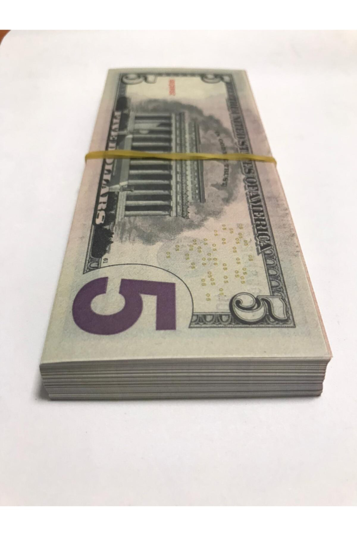 100 Adet 5 Dolar Geçersiz Sahte Düğün Parası Oyun Parası 100x5 Do
