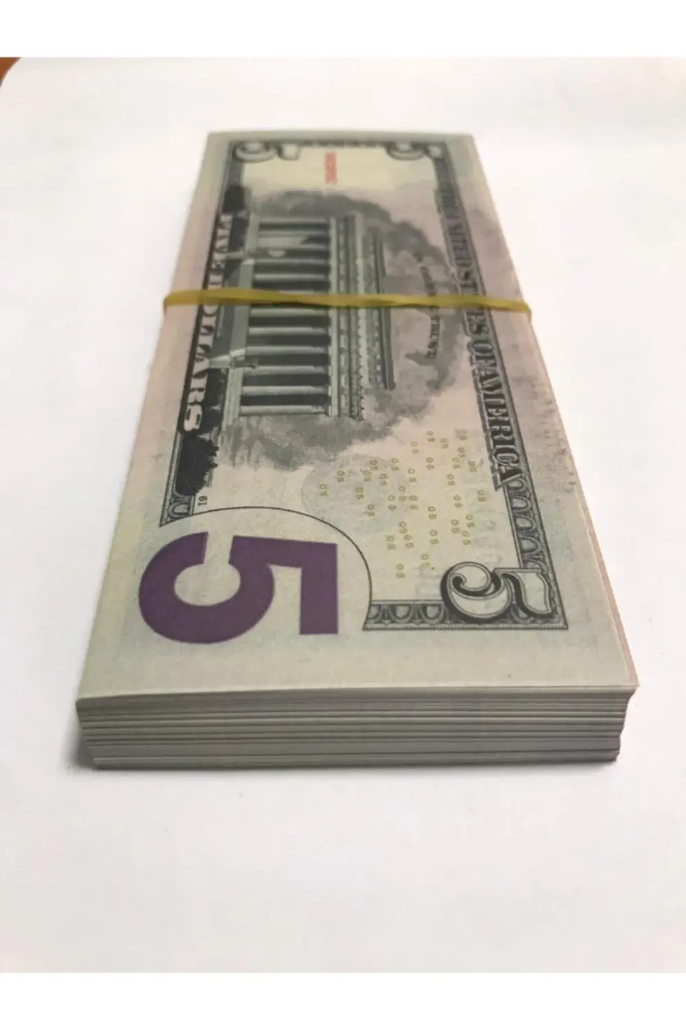 100 Adet 5 Dolar Geçersiz Sahte Düğün Parası Oyun Parası 100x5 Do