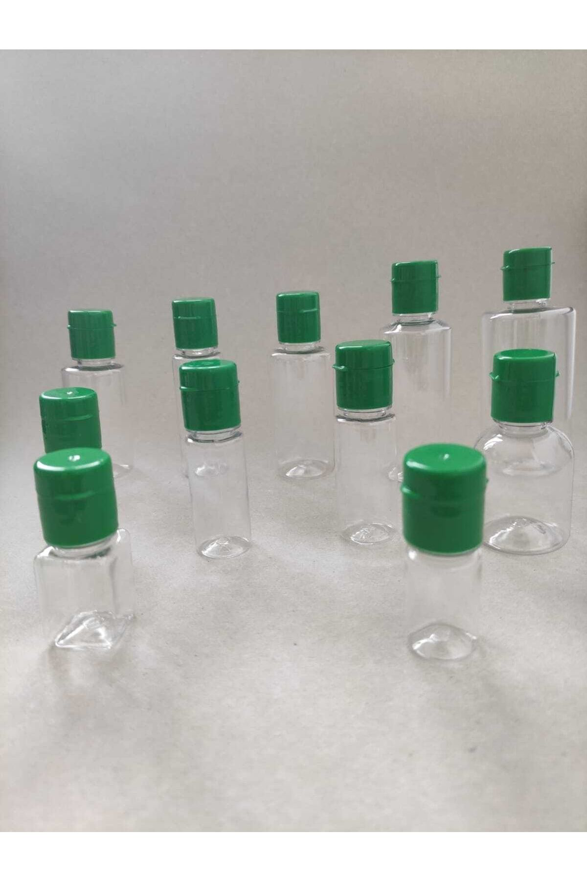 Tedmar 100 Adet 50 Ml Yeşil Fliptop Kapakli Kolonya. Dezenfektan. Likit 