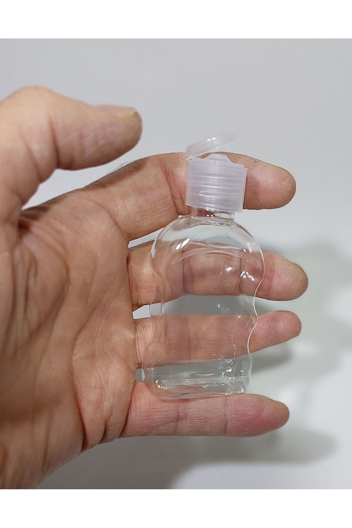 Alsun 100 Adet 50 Ml Fliptop Kapak Dna29 Dezenfektan-Kolonya-Parfüm Boş