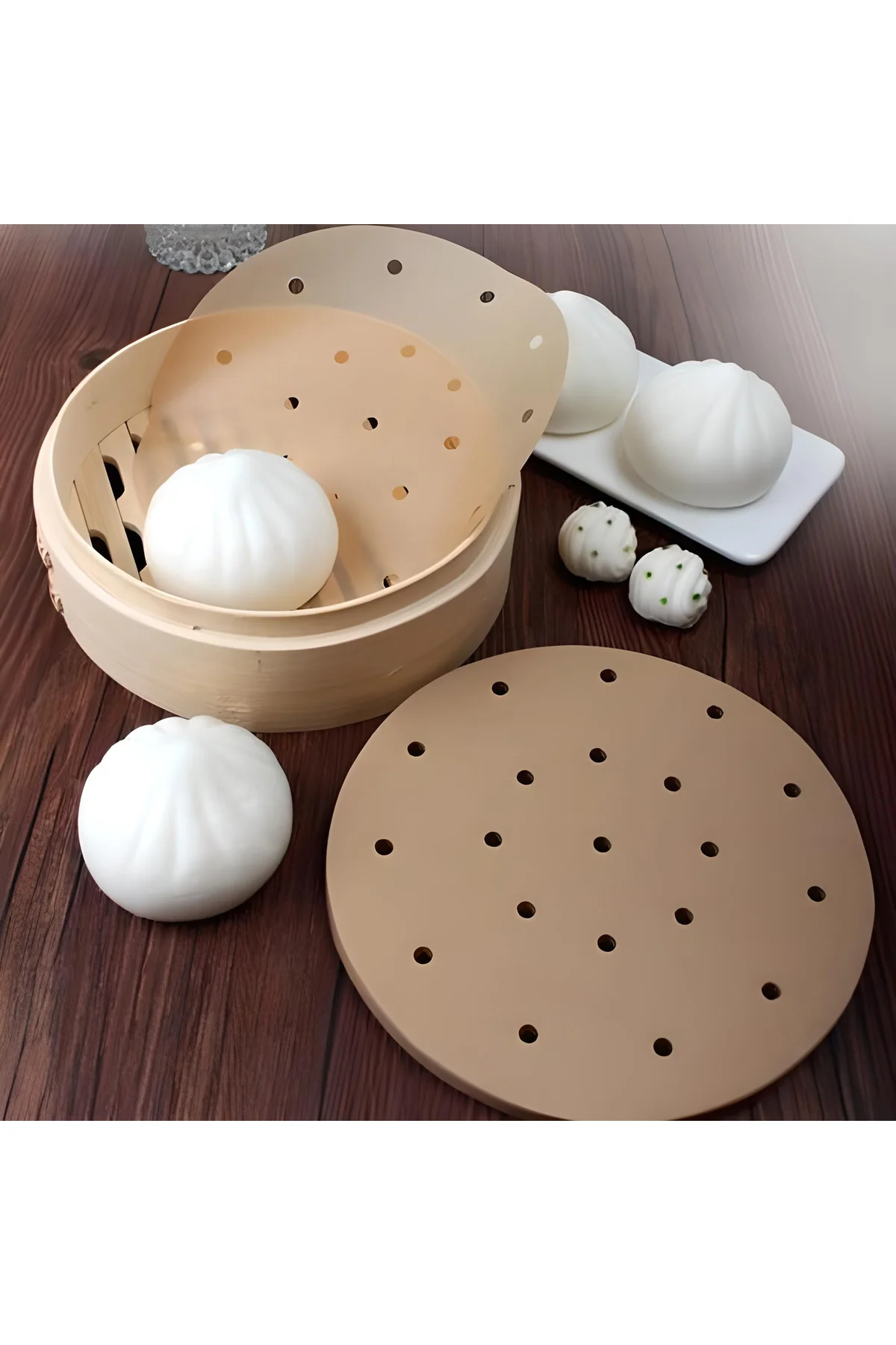 100 Adet Air Fryer Pişirme Kağıdı Tek Kullanımlık Hava Fritöz Yağ