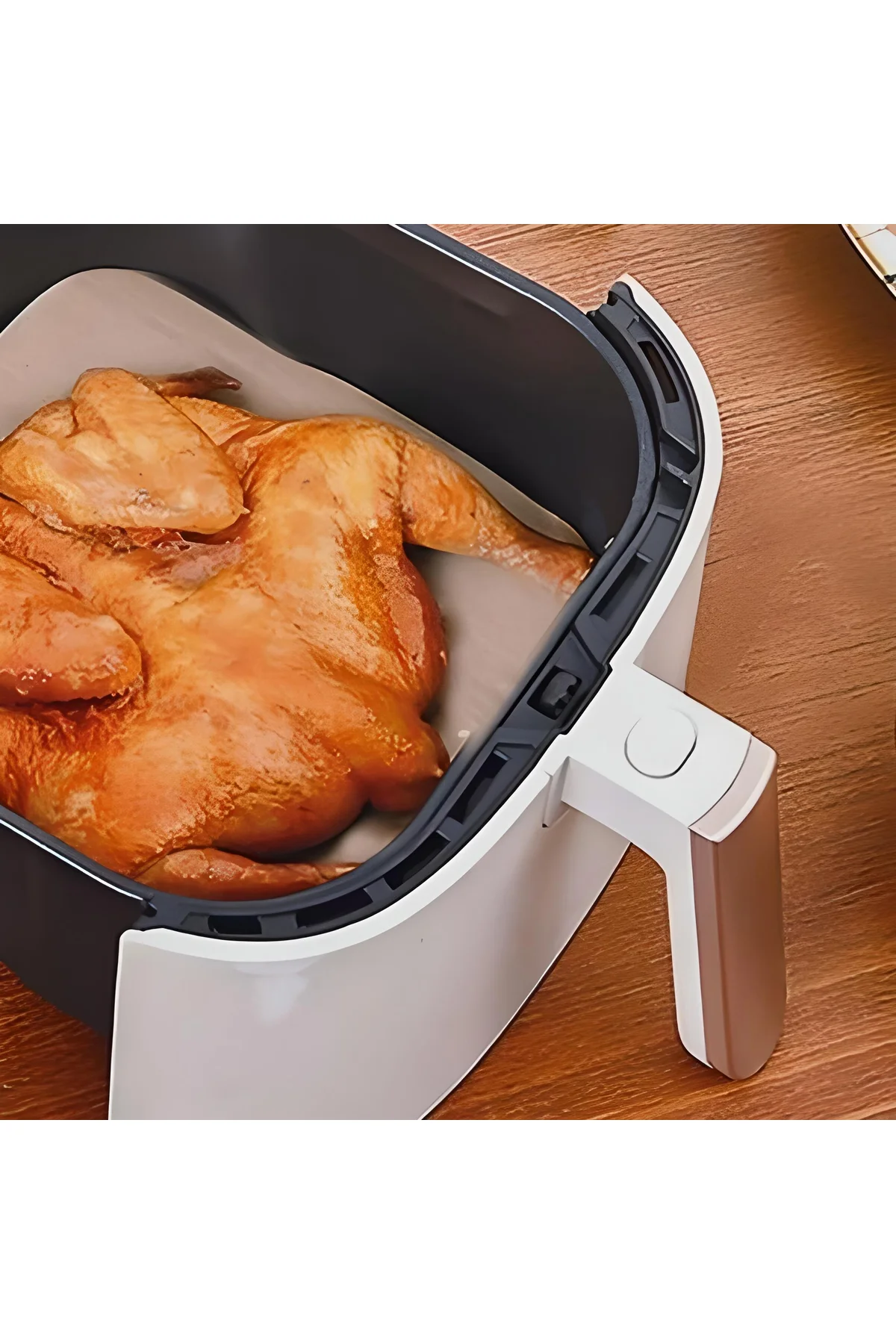 100 Adet Air Fryer Pişirme Kağıdı Tek Kullanımlık Hava Fritöz Yağ