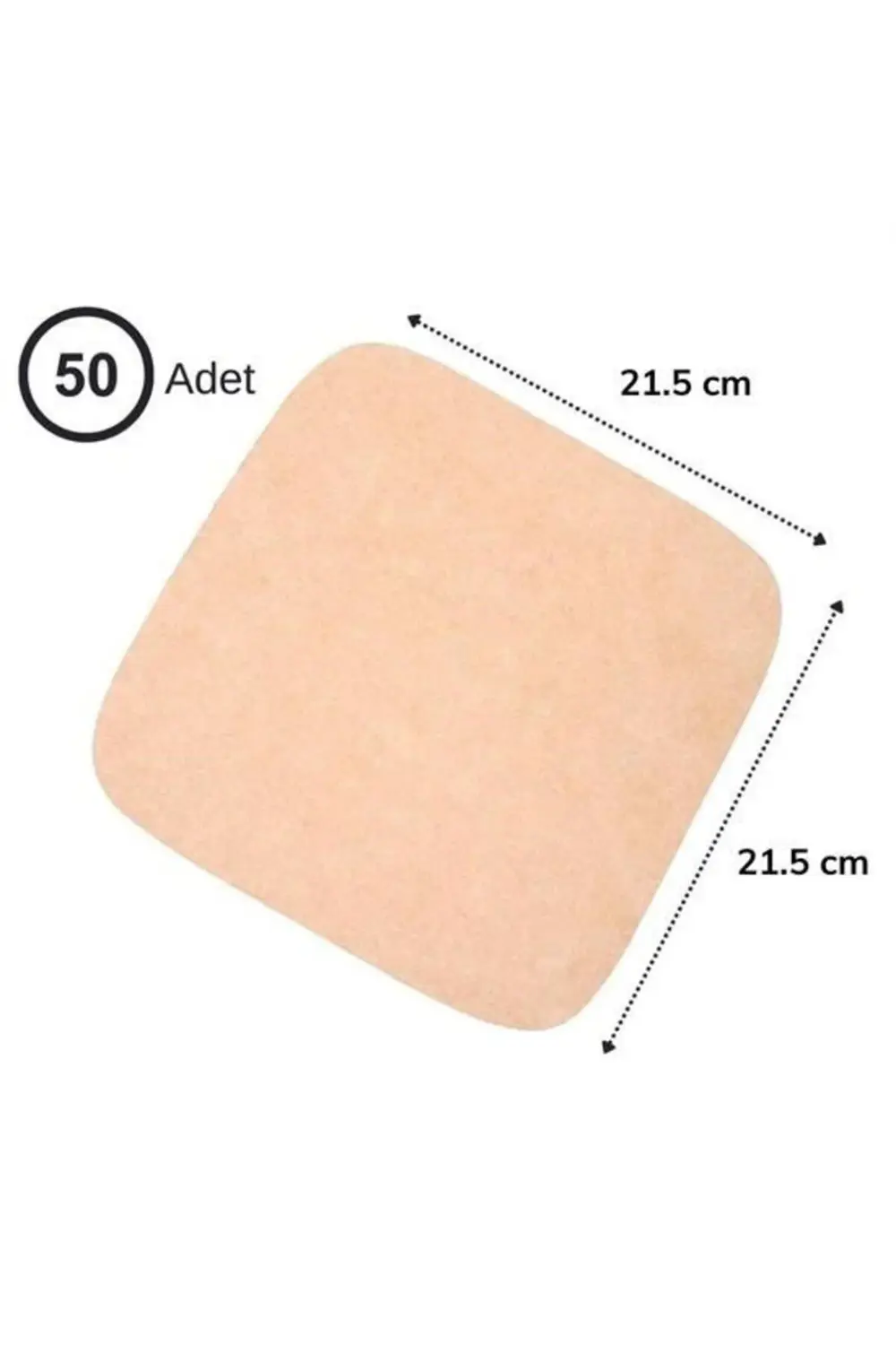 100 Adet Air Fryer Pişirme Kağıdı Tek Kullanımlık Yağ Su Geçirmez