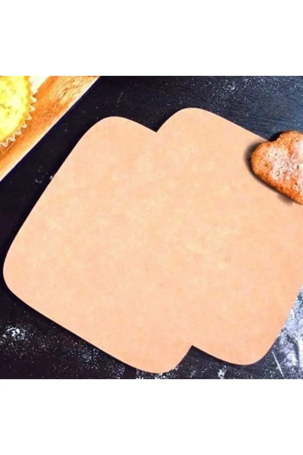 100 Adet Air Fryer Pişirme Kağıdı Tek Kullanımlık Yağ Su Geçirmez