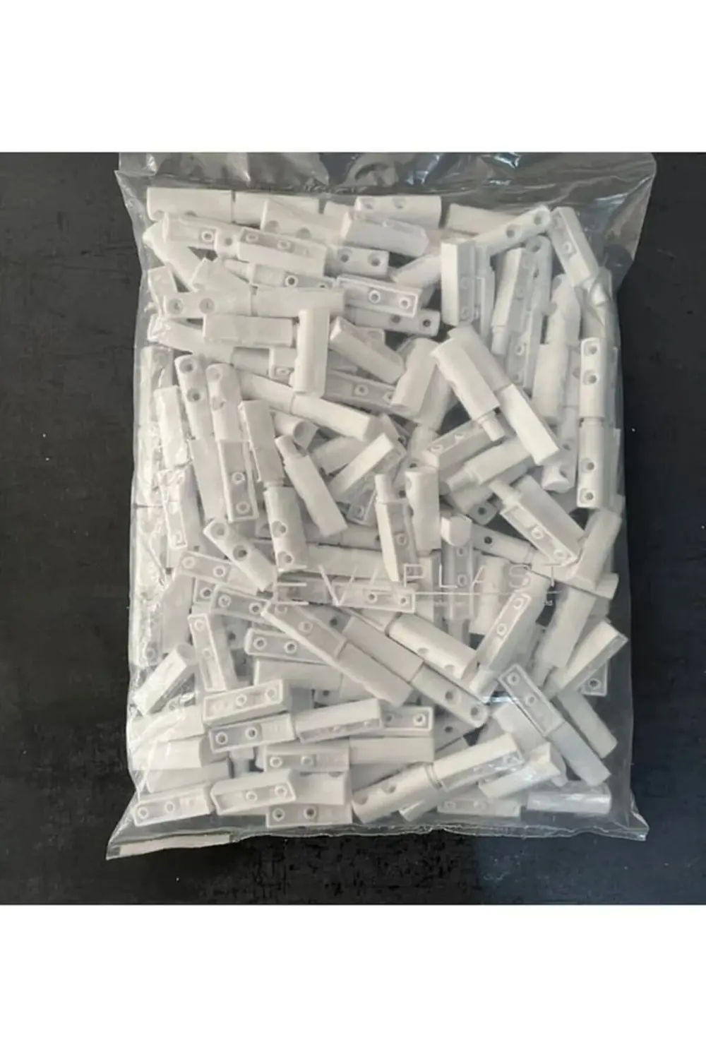 100 Adet Beyaz Menteşeli Sineklik Menteşesi Plastik