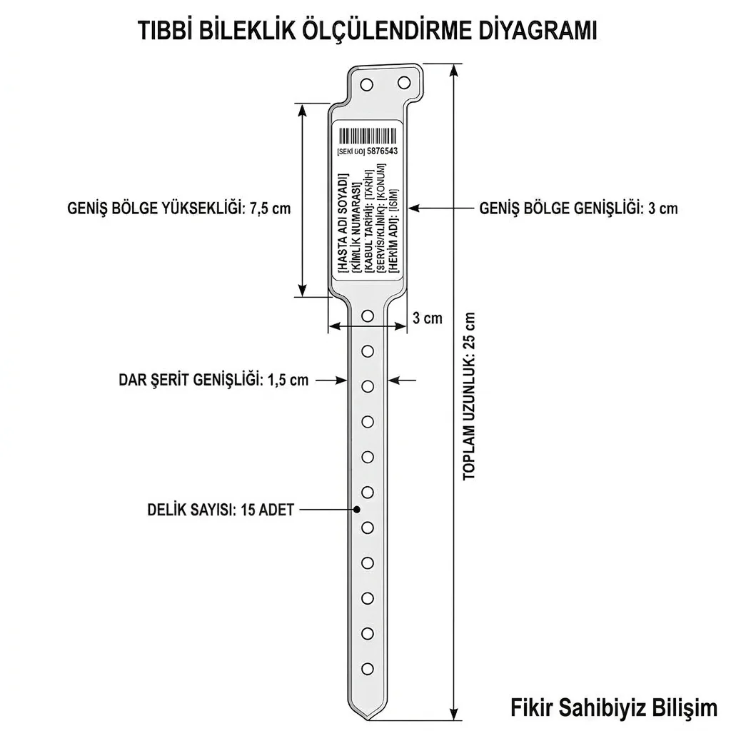 100 Adet Beyaz Renk Hastane Tipi Hasta Kimlik Bilekliği - Kilitli Yetişkin Hasta Tanımlama Bandı Künyesi 100 Adet Beyaz Renk Hastane Tipi Hasta Kimlik Bilekliği - Kilitli Yetişkin Hasta Tanımlama Bandı Künyesi