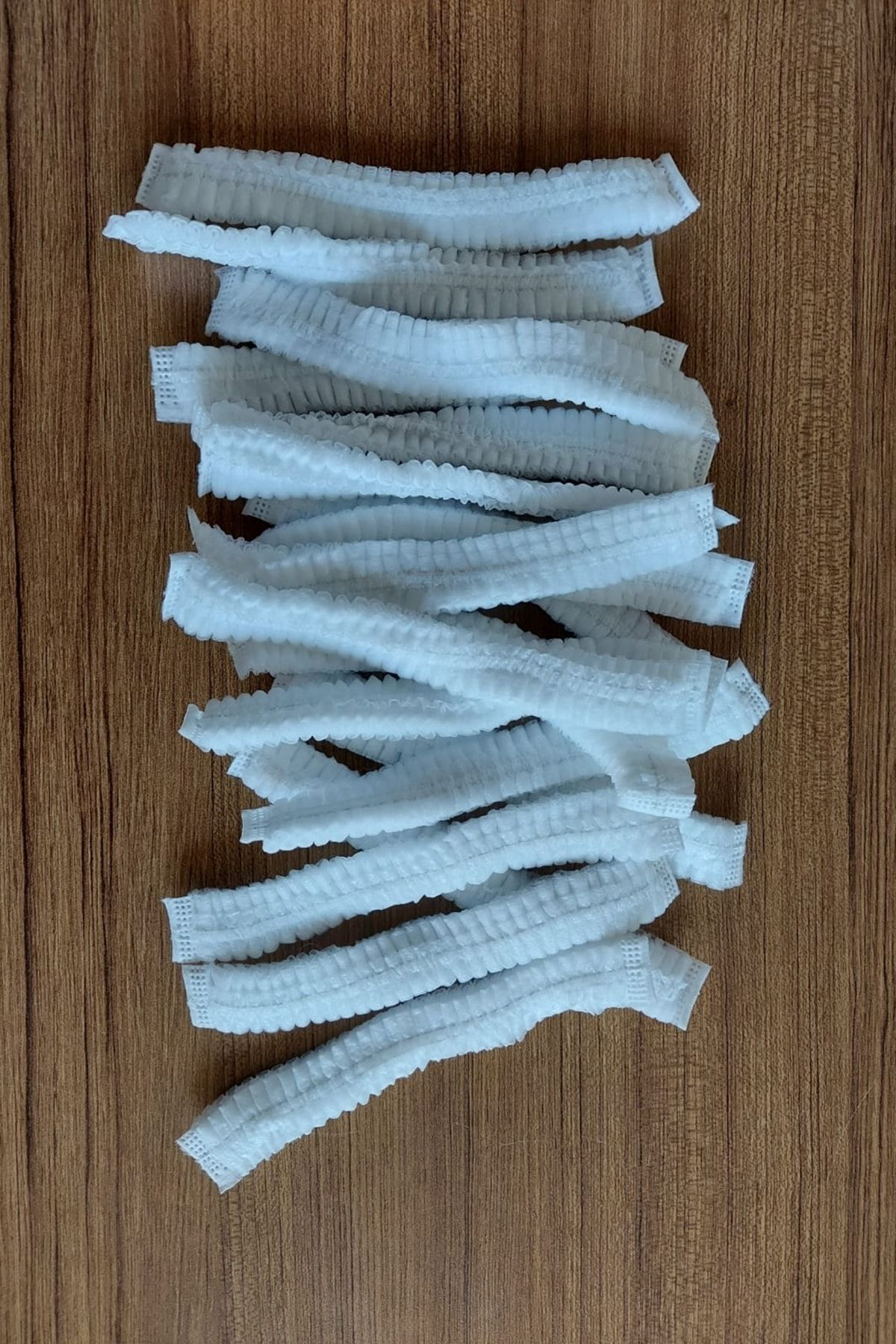Beyaz Bone 100 Adet Çift Lastik Büyük Ebat Sikmaz Hava Geçirgen Tek Kullanim