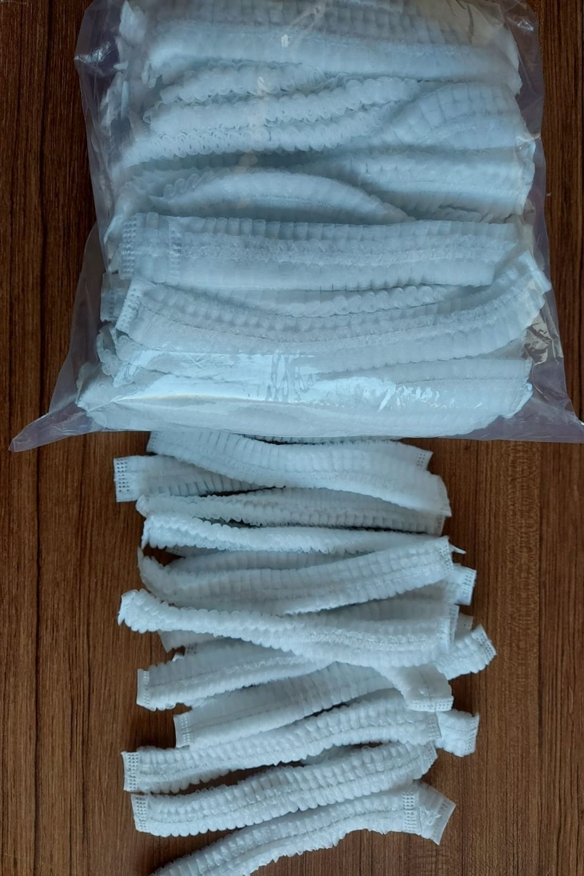 Beyaz Bone 100 Adet Çift Lastik Büyük Ebat Sikmaz Hava Geçirgen Tek Kullanim