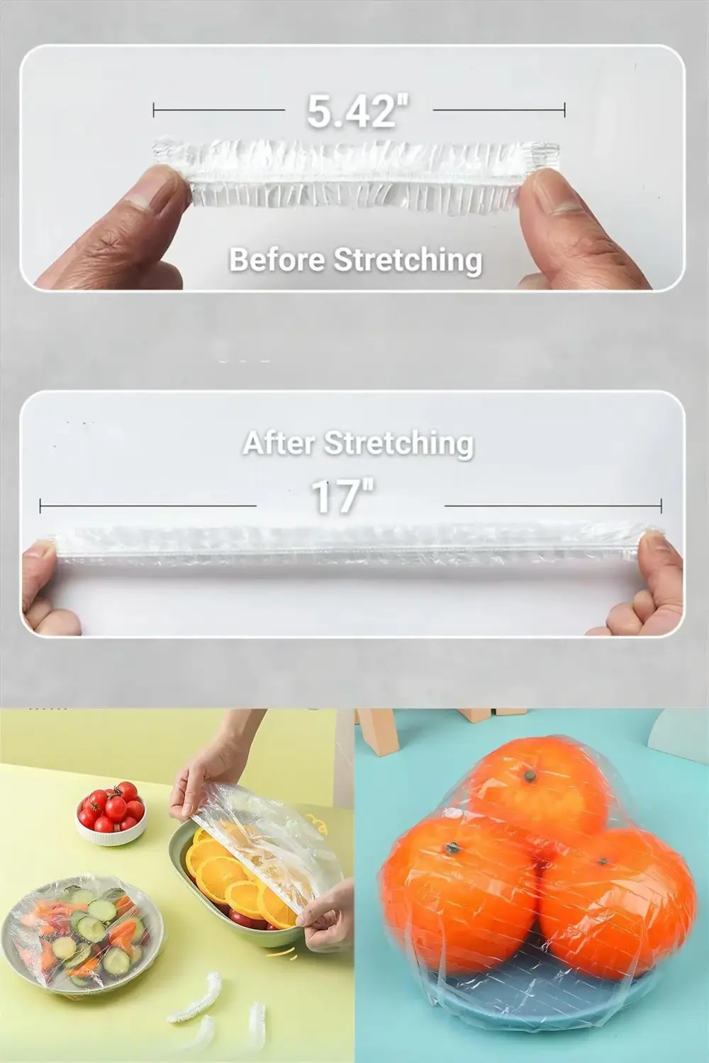 100 Adet Esnek Lastikli Tencere Tabak Bonesi ile Tazeliği Koruyun