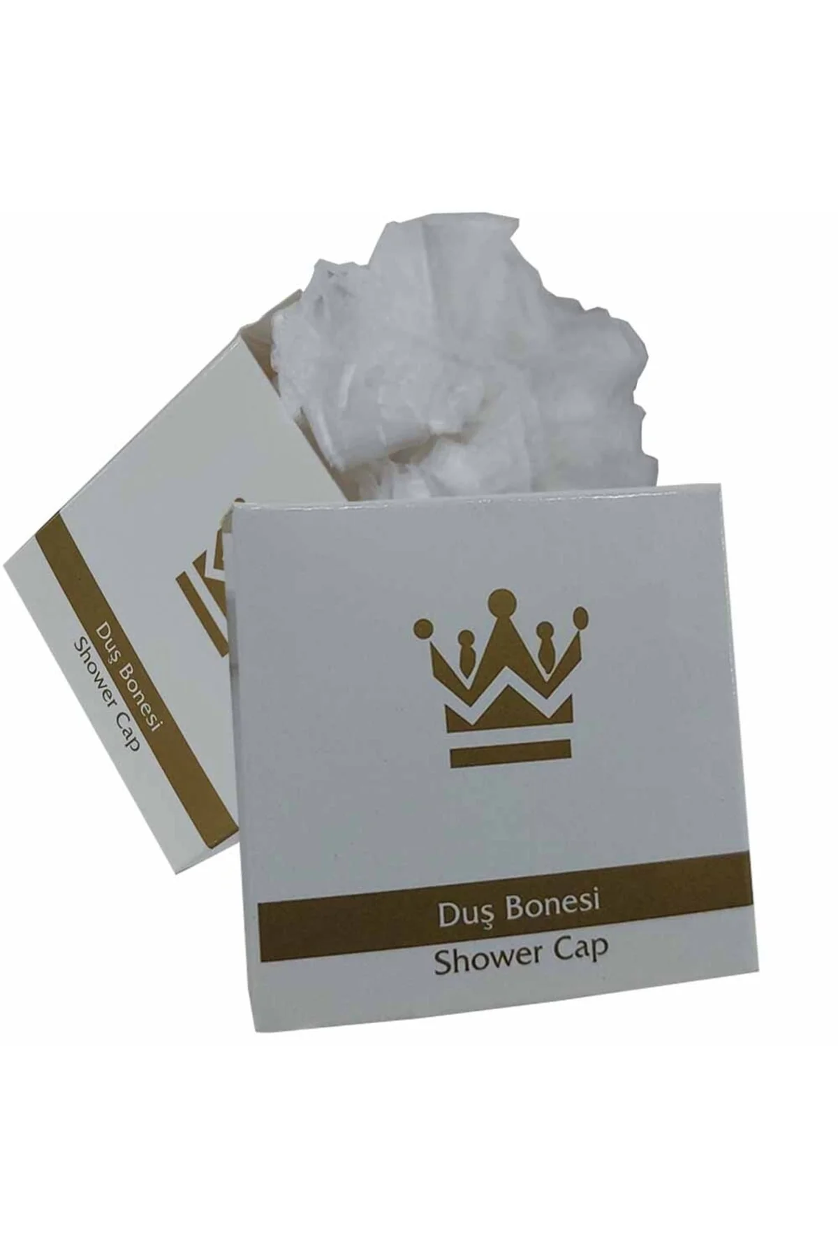 100 Adet Kutulu Saç Duş Bonesi Tek Kullanımlık Plastik Naylon Bon
