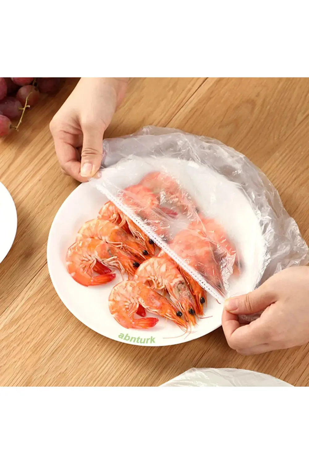 100 Adet Lastikli Pratik Tencere Tabak Bonesi Tazelik Koruyucu Ço