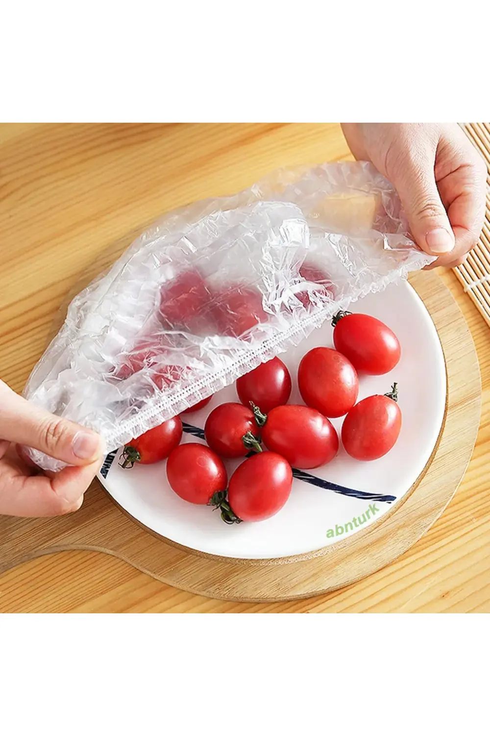 100 Adet Lastikli Pratik Tencere Tabak Bonesi Tazelik Koruyucu Ço