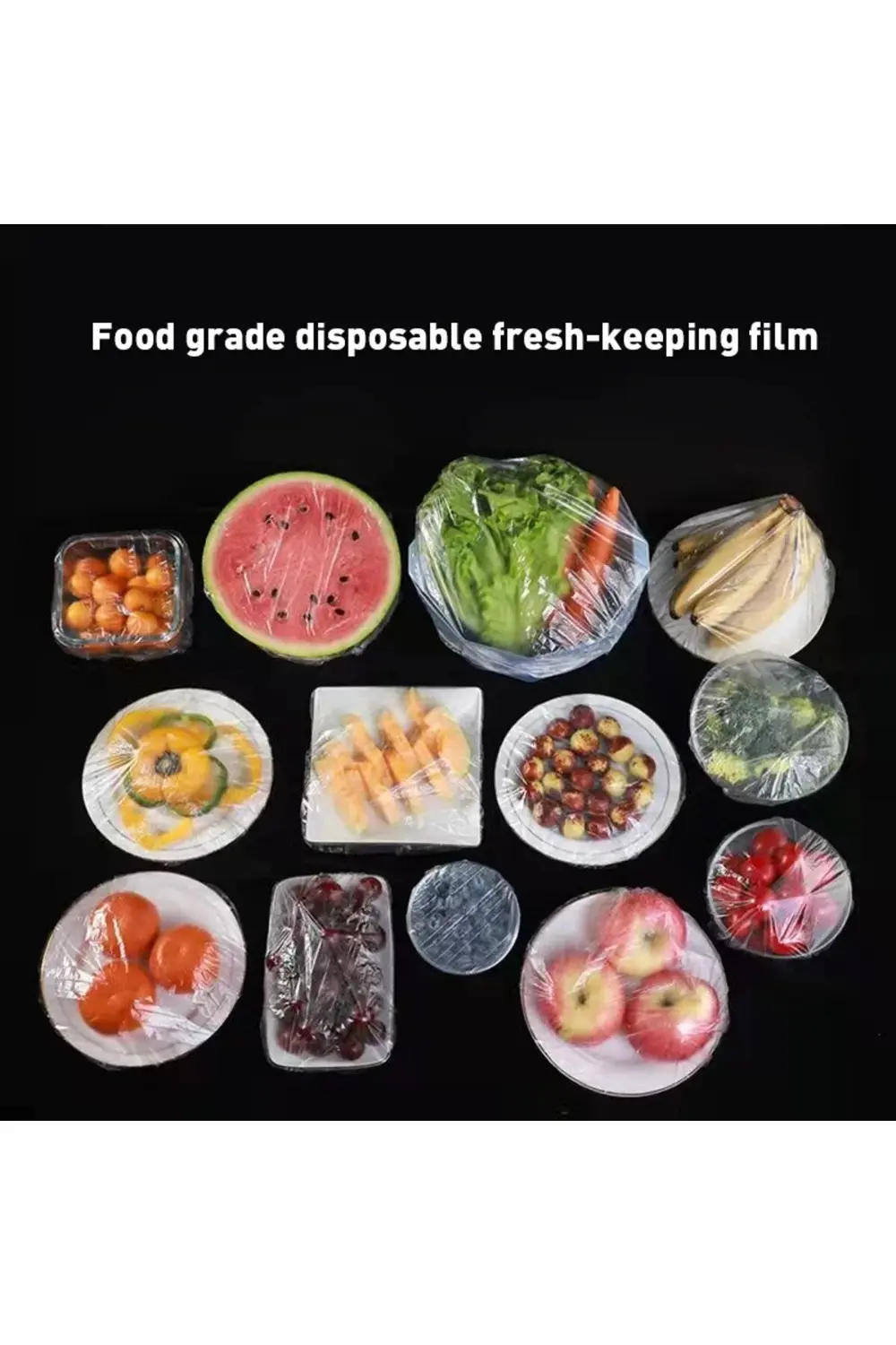 100 Adet Lastikli Tazeliği Koruyan Tencere ve Tabak Bonesi yenide