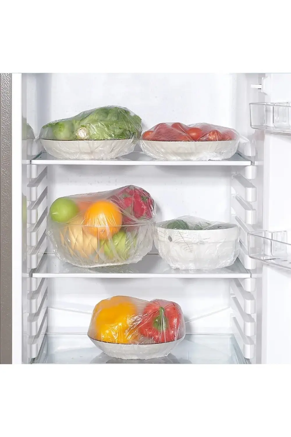 100 Adet Lastikli Tazeliği Koruyan Tencere ve Tabak Bonesi yenide