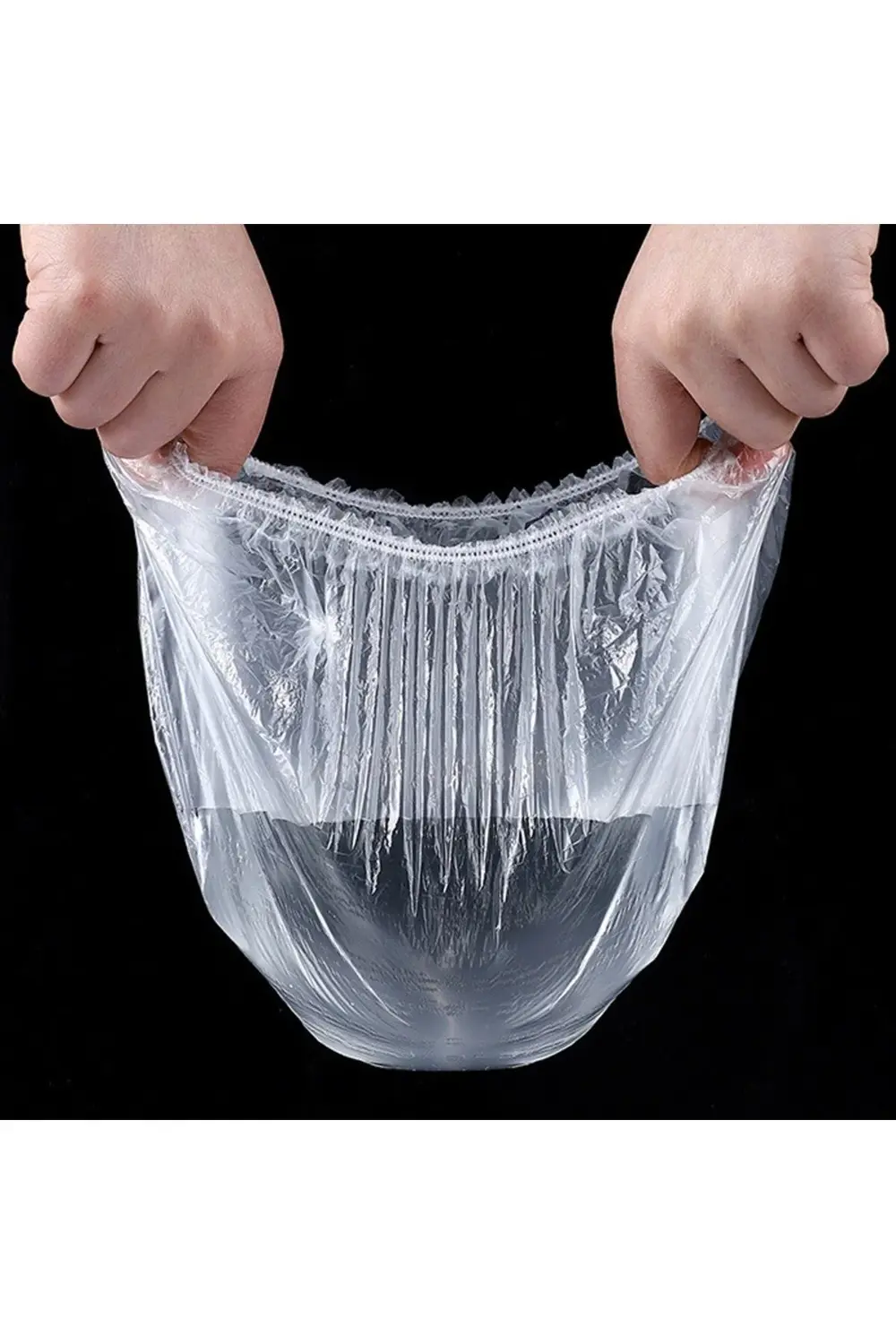 100 Adet Lastikli Tazeliği Koruyann Tencere ve Tabak Bonesi Esnek