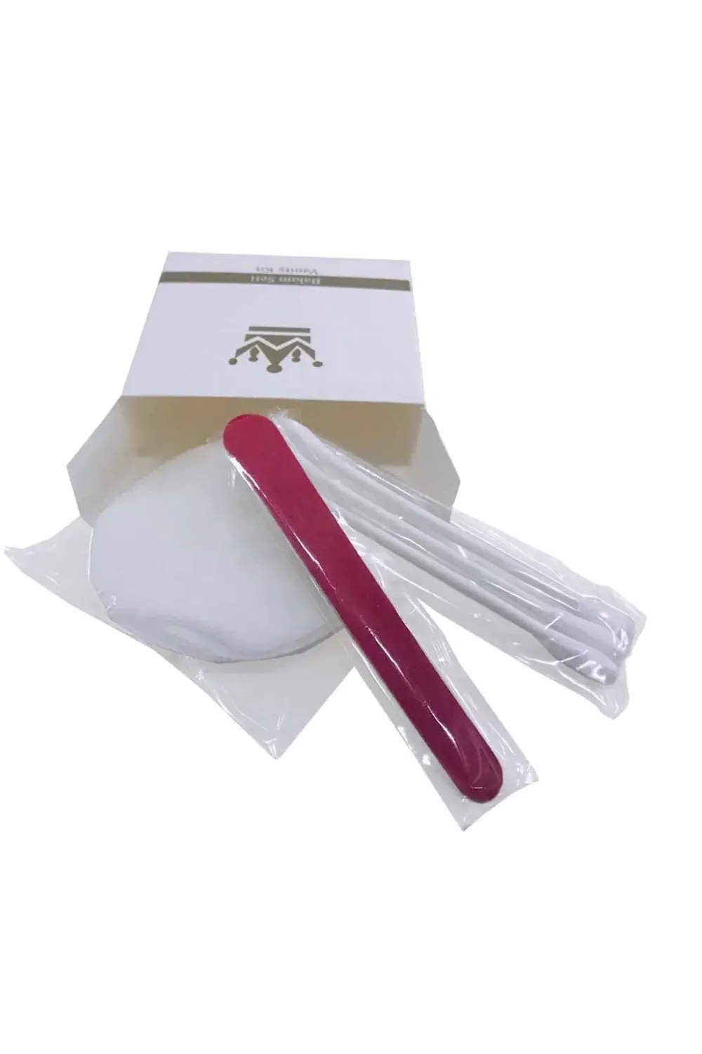 100 Adet Otel Bakım Seti Hijyen Seti Kutulu Makyaj Pamuğu 2 Li Ku