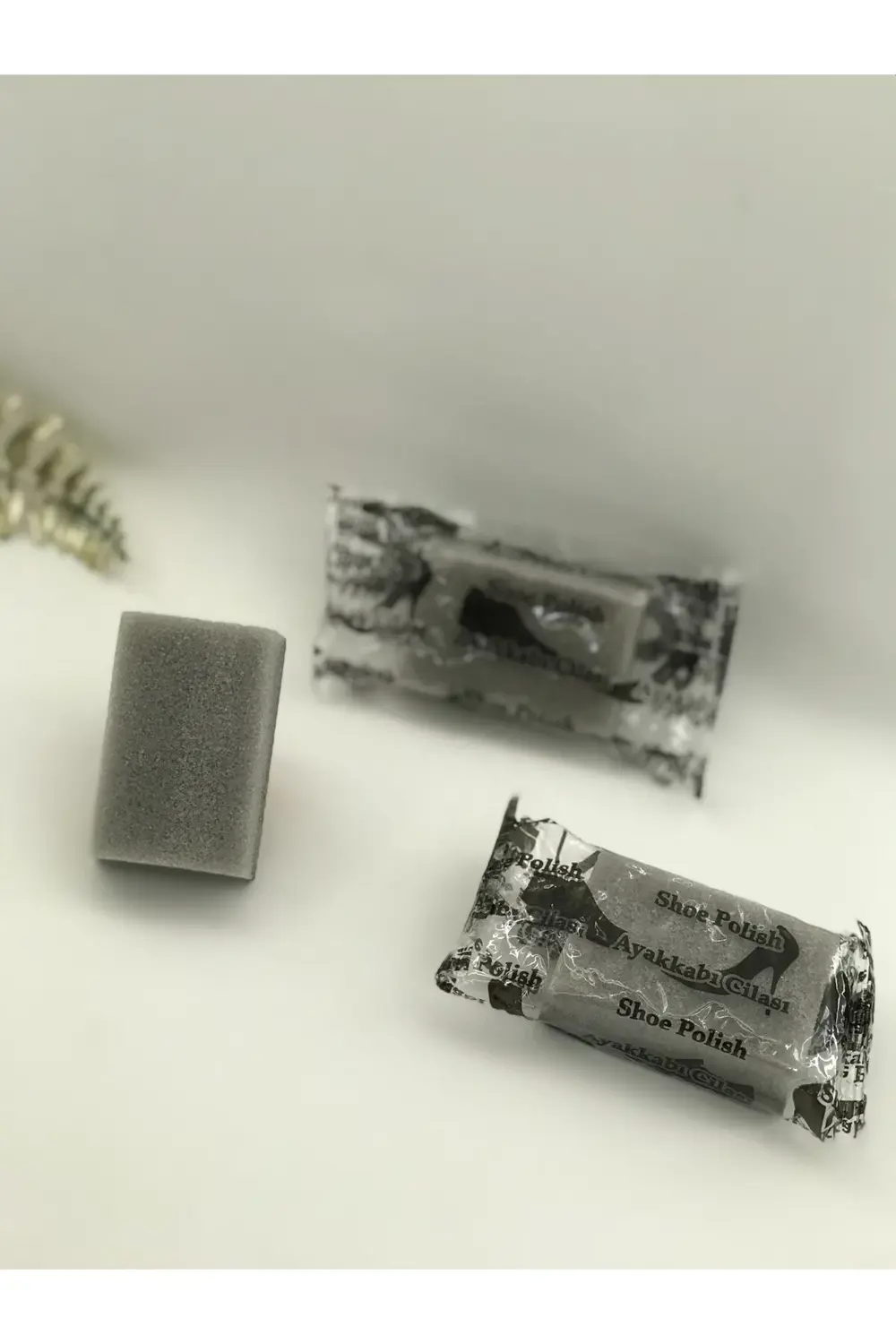 100 Adet Otel Tipi Ayakkabı Bakım Cila Süngeri Ayakkabı 100 Parla