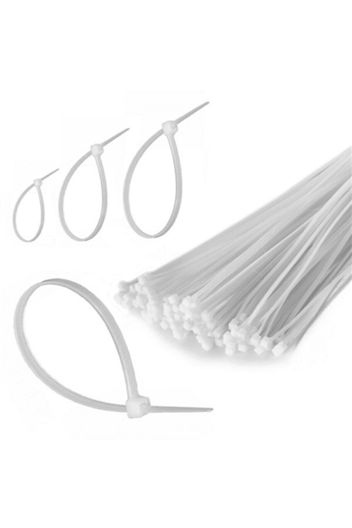 Just Cheap Store 100 Adet Plastik Cirt Kelepçe Kablo Baği Kablo Düzenleyici- 3.6 X
