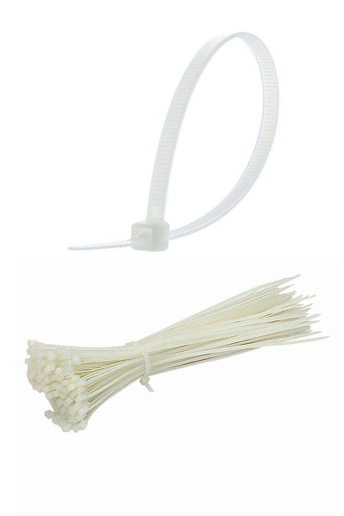 Ok Aksesuar 100 Adet Plastik Cirt Kelepçe Kablo Baği Kablo Düzenleyici- 3.6 X