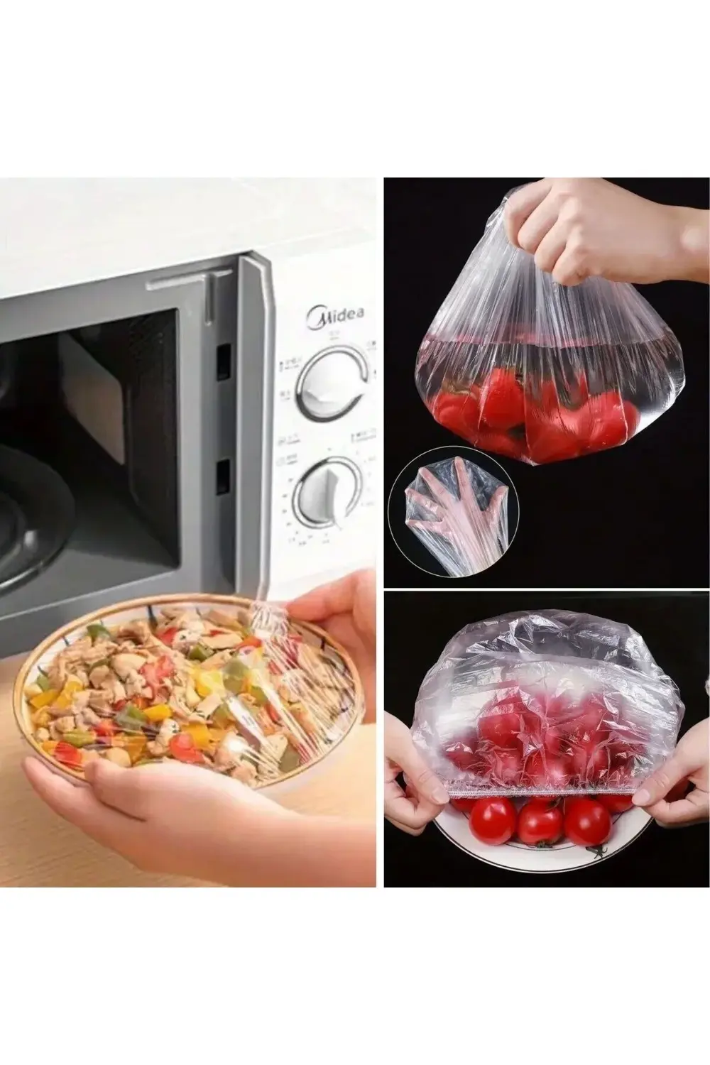 100 Adet Pratik Tazeliği Koruyan Tencere Ve Tabak Bonesi | Çok Am