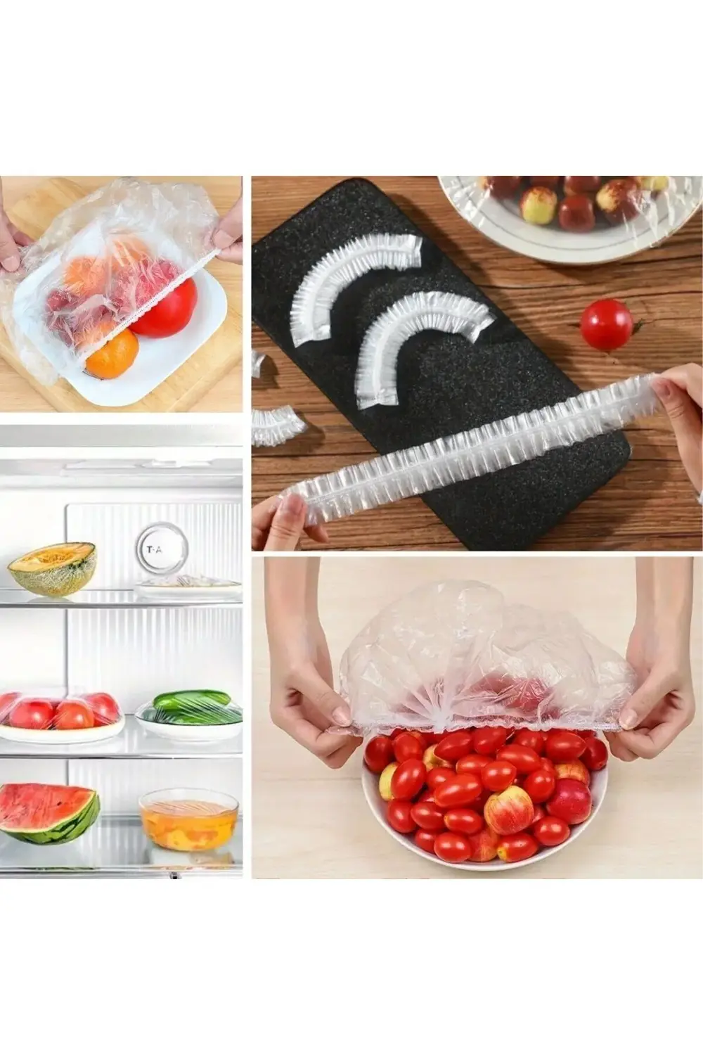 100 Adet Pratik Tazeliği Koruyan Tencere Ve Tabak Bonesi | Çok Am