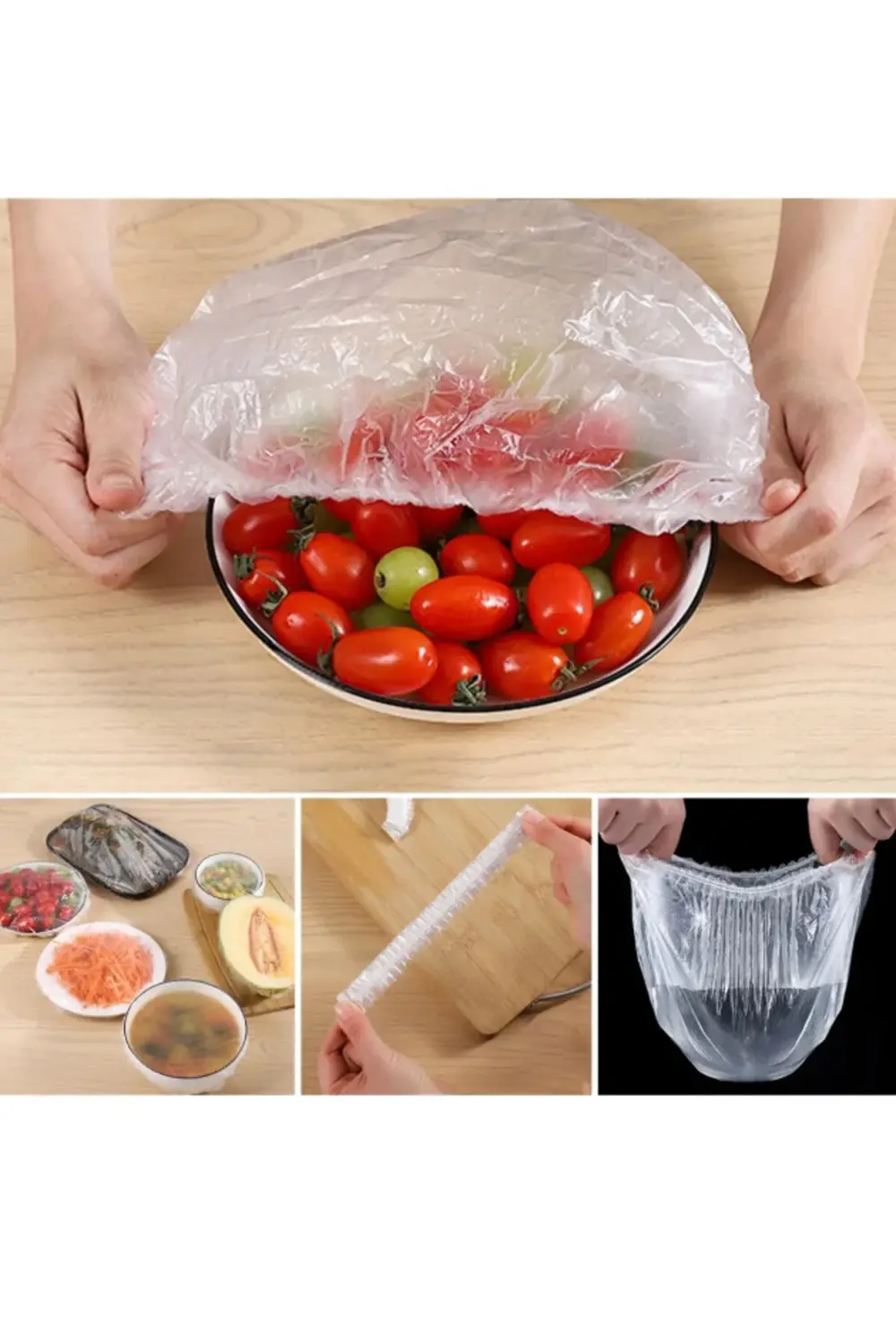 100 Adet Pratik Tazeliği Koruyan Tencere ve Tabak Bonesi | Çok Am