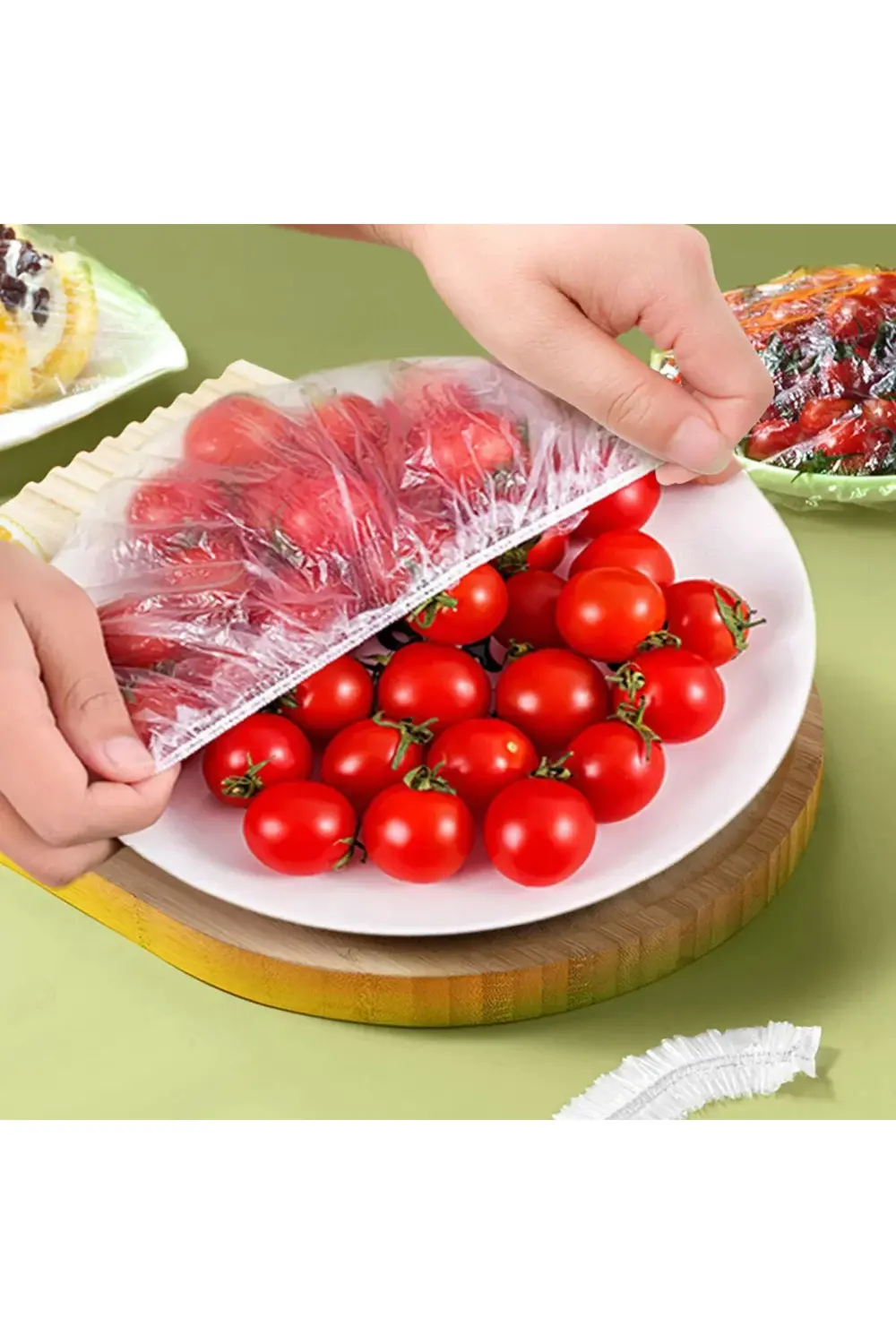 100 Adet Pratik Tazeliği Koruyan Tencere ve Tabak Bonesi | Çok Am