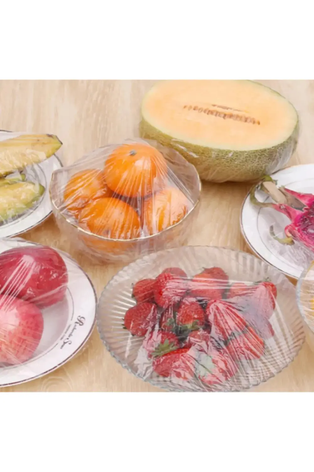 100 Adet Pratik Tazeliği Koruyan Tencere ve Tabak Bonesi Çok Amaç