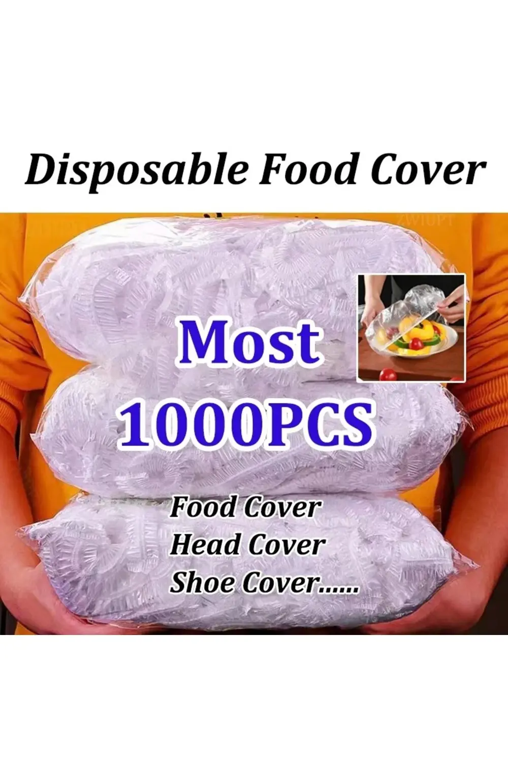 100 Adet Pratik Tazeliği Koruyan Tencere ve Tabak Bonesi | Çok Am