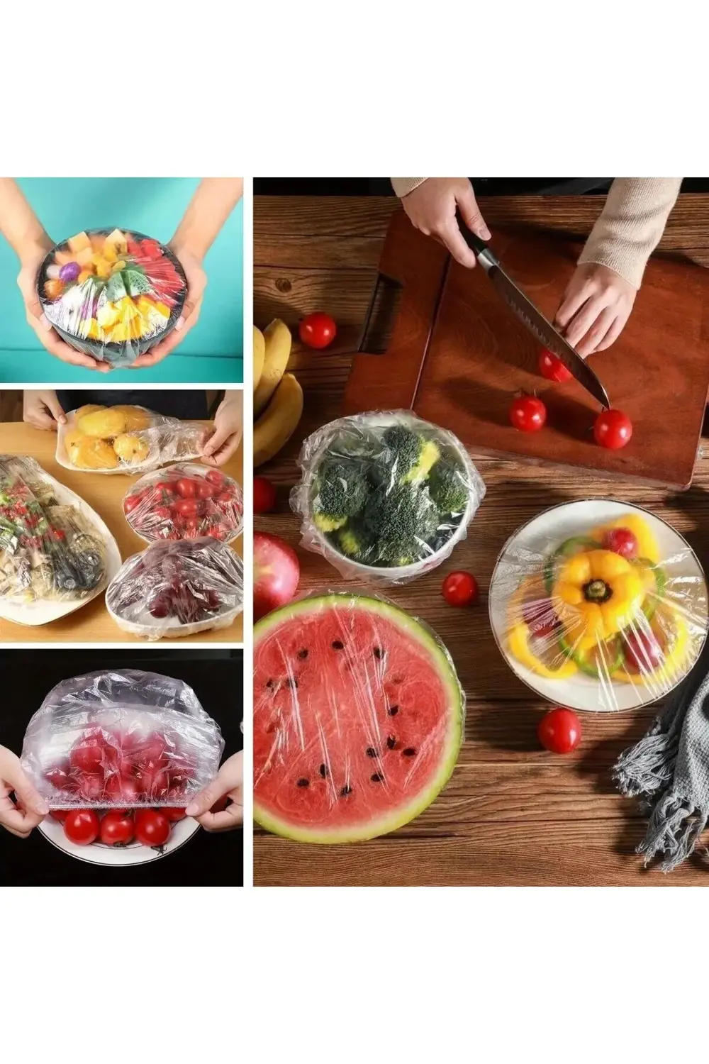 100 Adet Pratik Tazeliği Koruyan Tencere Ve Tabak Bonesi | Çok Am