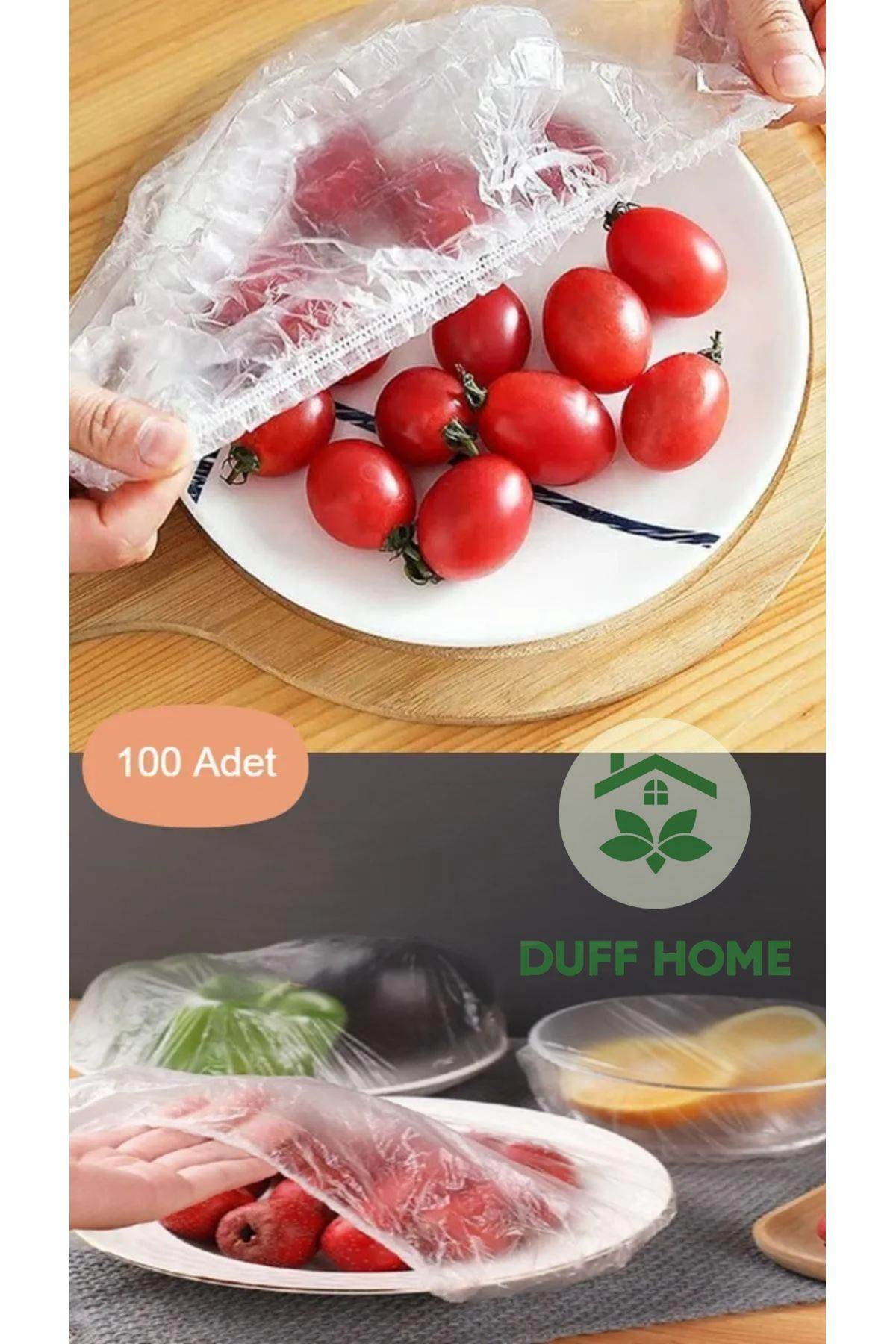 Duff Home 100 Adet Pratik Tazeliği Koruyan Tencere Ve Tabak Bonesi | Çok Am