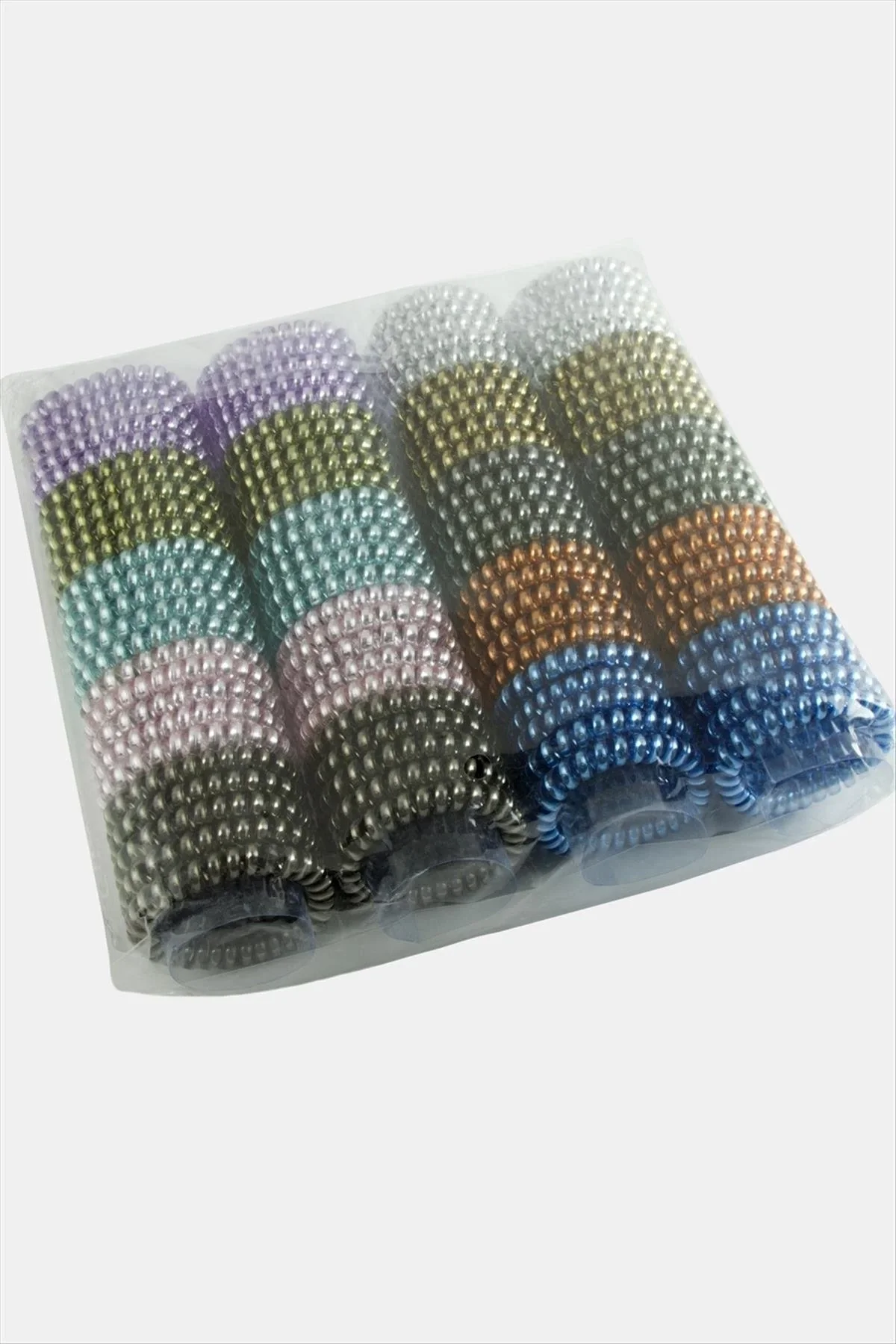 100 Adet Renkli Makarna Lastik Toka