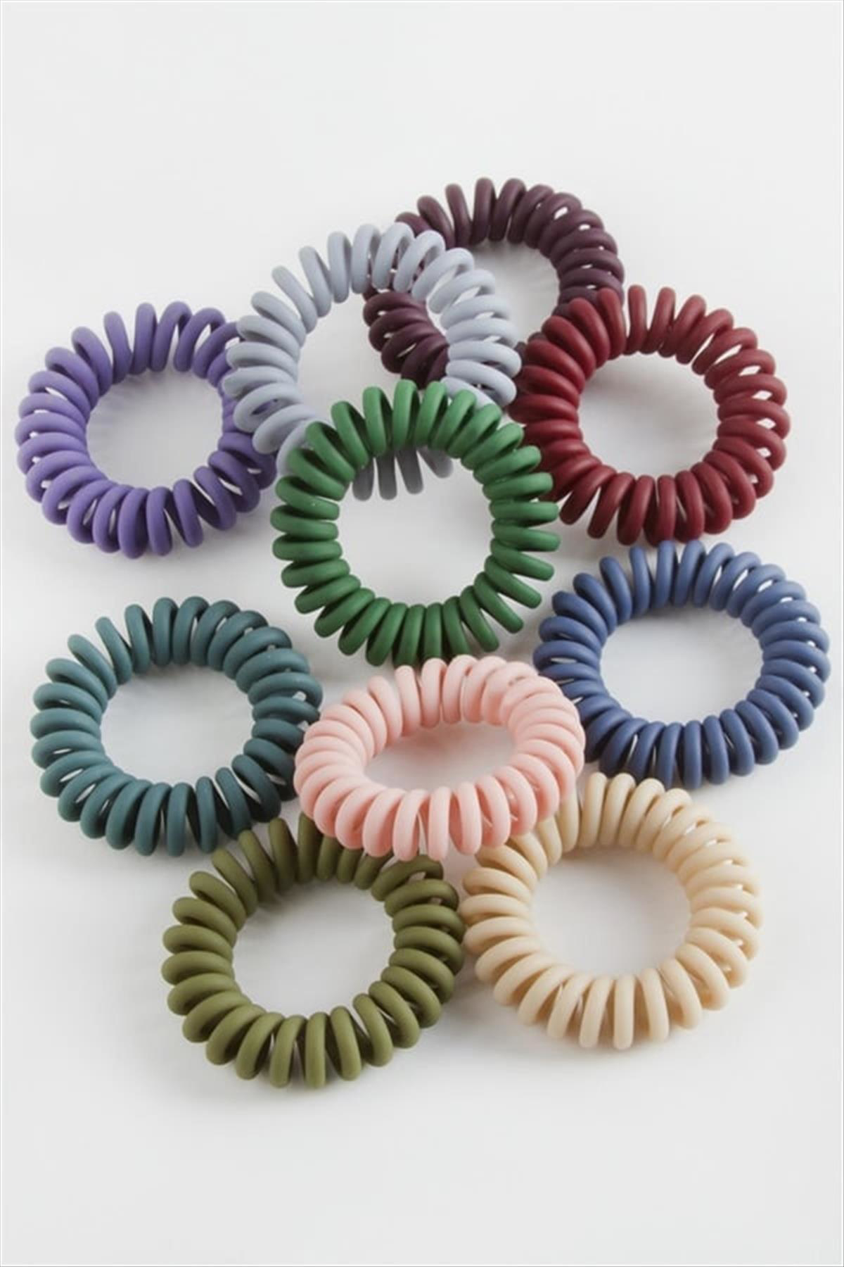 100 Adet Renkli Makarna Lastik Toka 100 Adet Renkli Makarna Lastik Toka