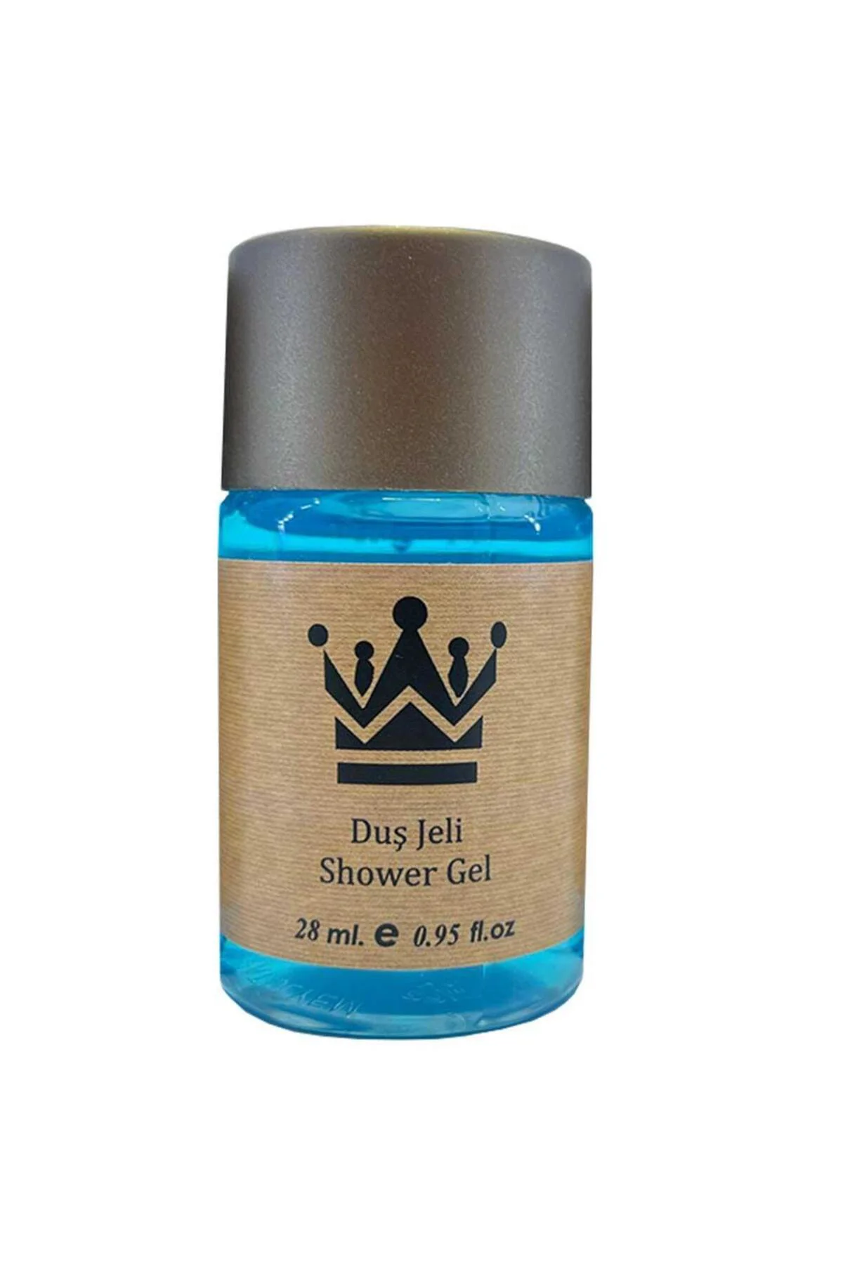 100 Adet Standart Otel Duş Jeli Geniş Kapak Kraft 30 Ml Silindir 